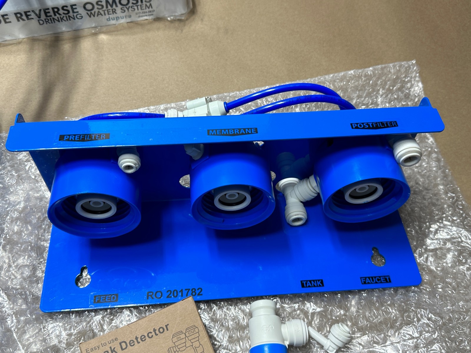 Pure Blue 3-Stage 1:1 80 GPD Certified Reverse Osmosis Water Filtration System