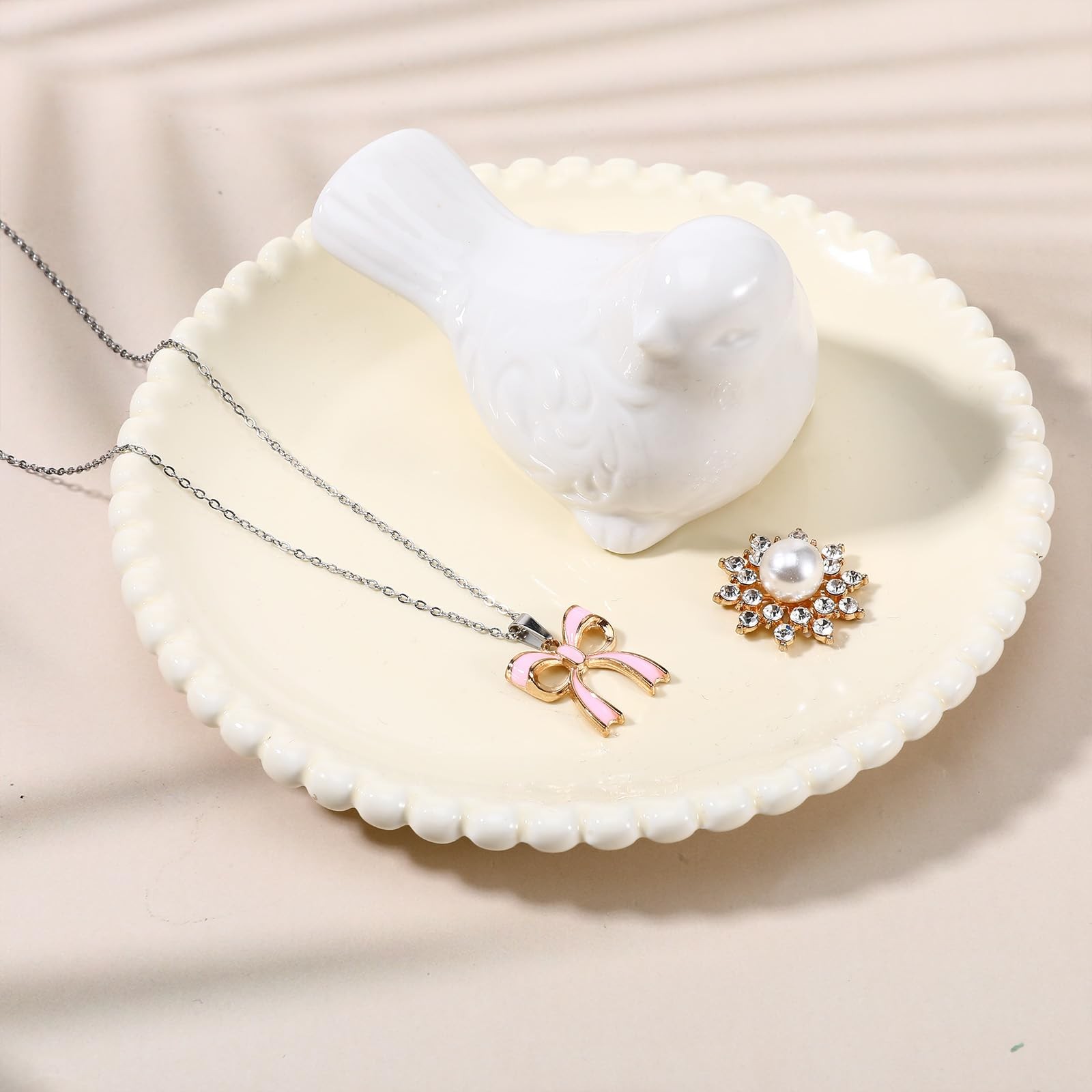 2Pcs Toilet Bolt Covers Decorative, Cute Bird Toilet Bolts Screw Caps, White …