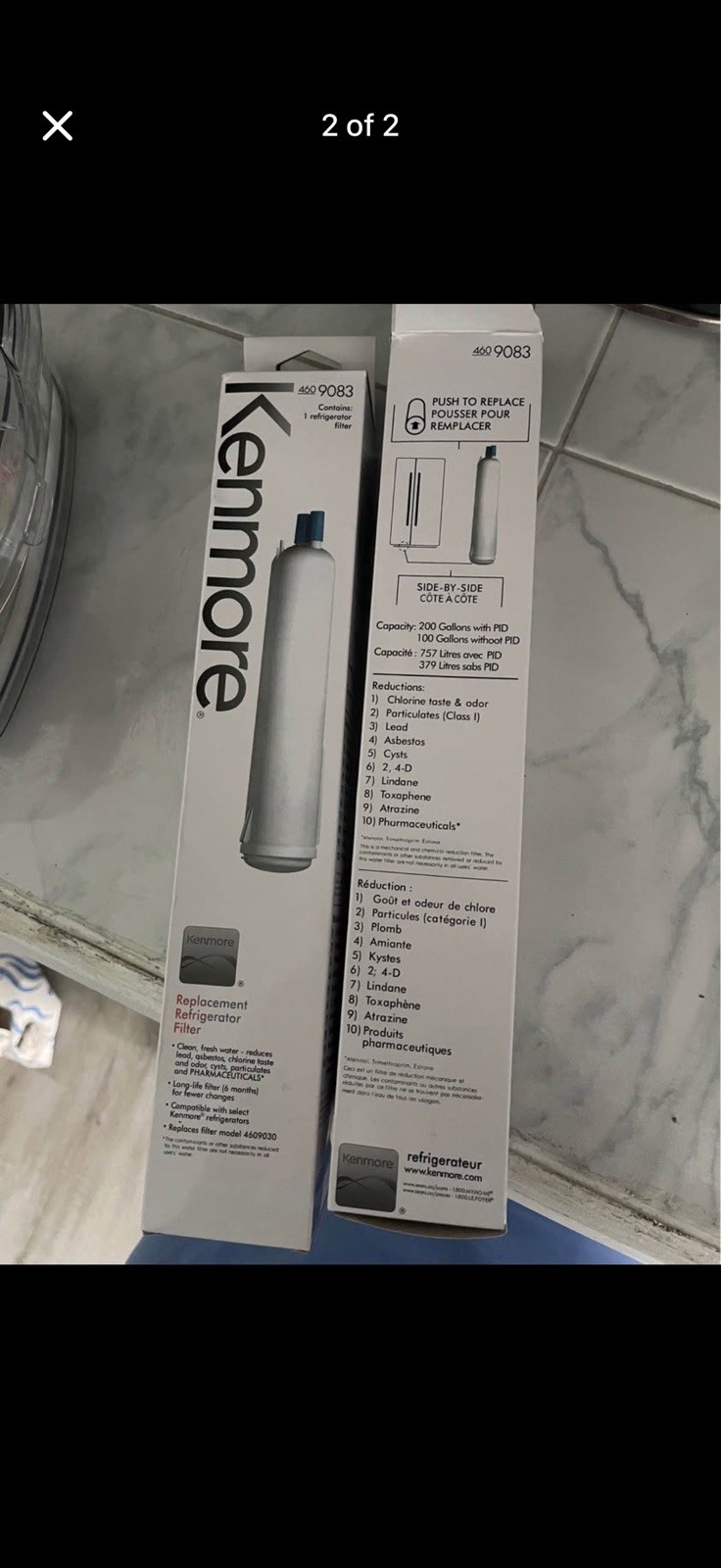 (2 PACK) Kenmore 460-9083 (9083) Replacement Refrigerator Water Filter – NEW