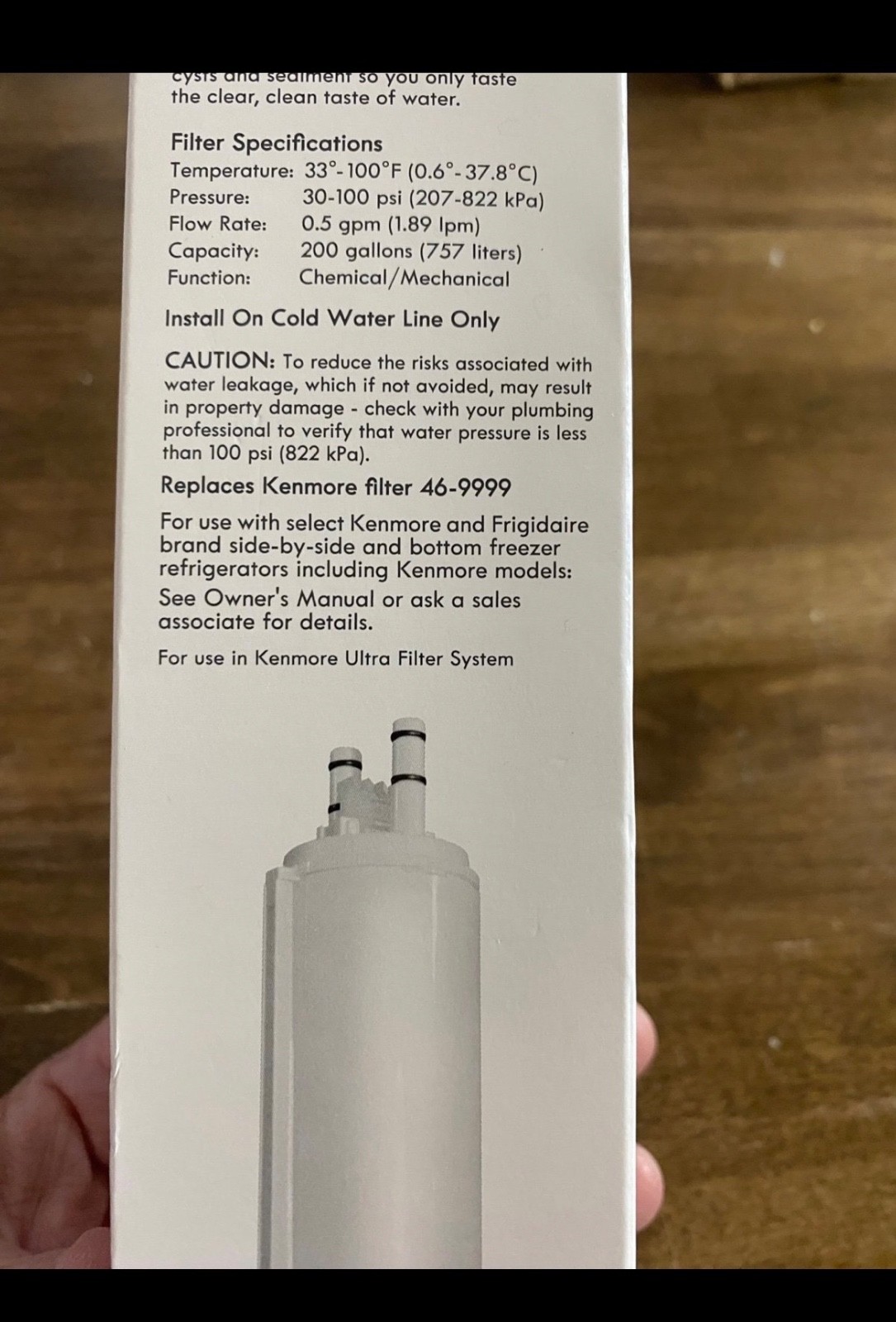Genuine Kenmore 46 9999 Refrigerator Water Filter 46-9999 9915 469999 New Sealed