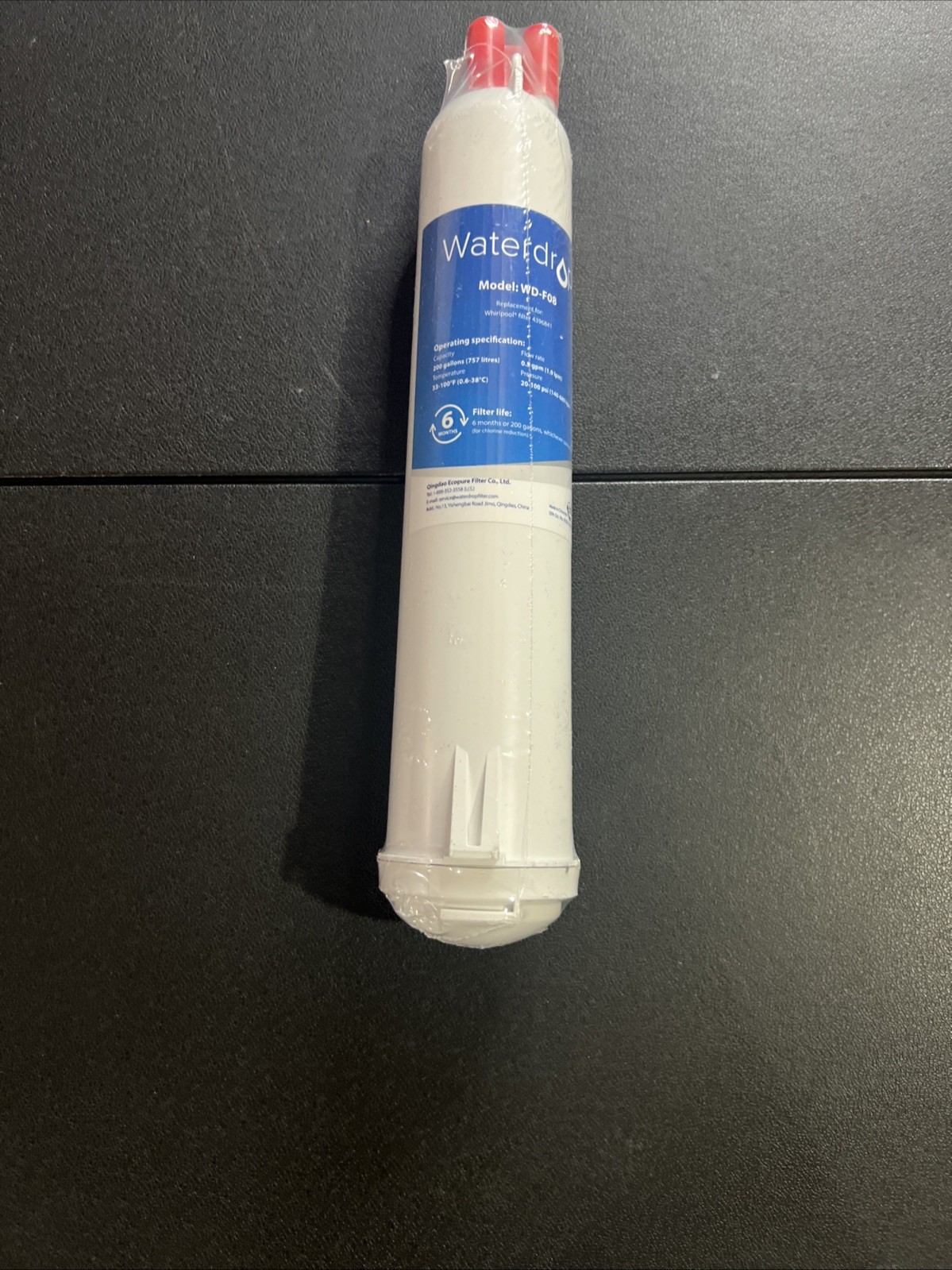Waterdrop WD-F08 Refrigerator Water Filter, Fits Kenmore® 46-9083, 46-90309