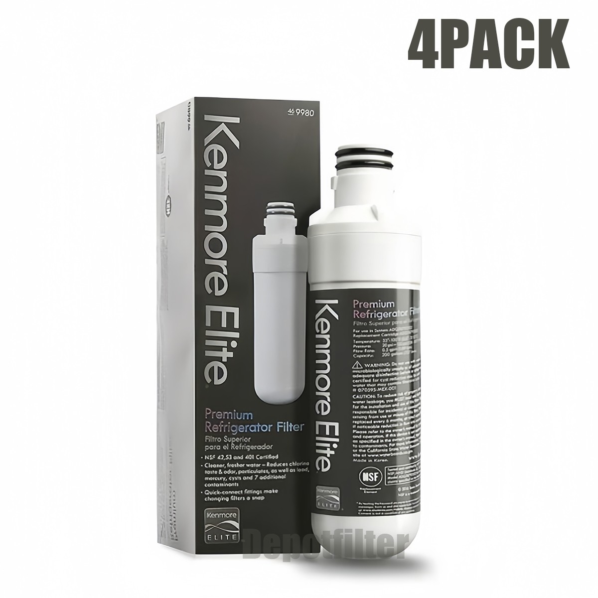 (1-6 Pcs) Kenmore Elite 9980 469980 46-9980 Refrigerator Water Filter US