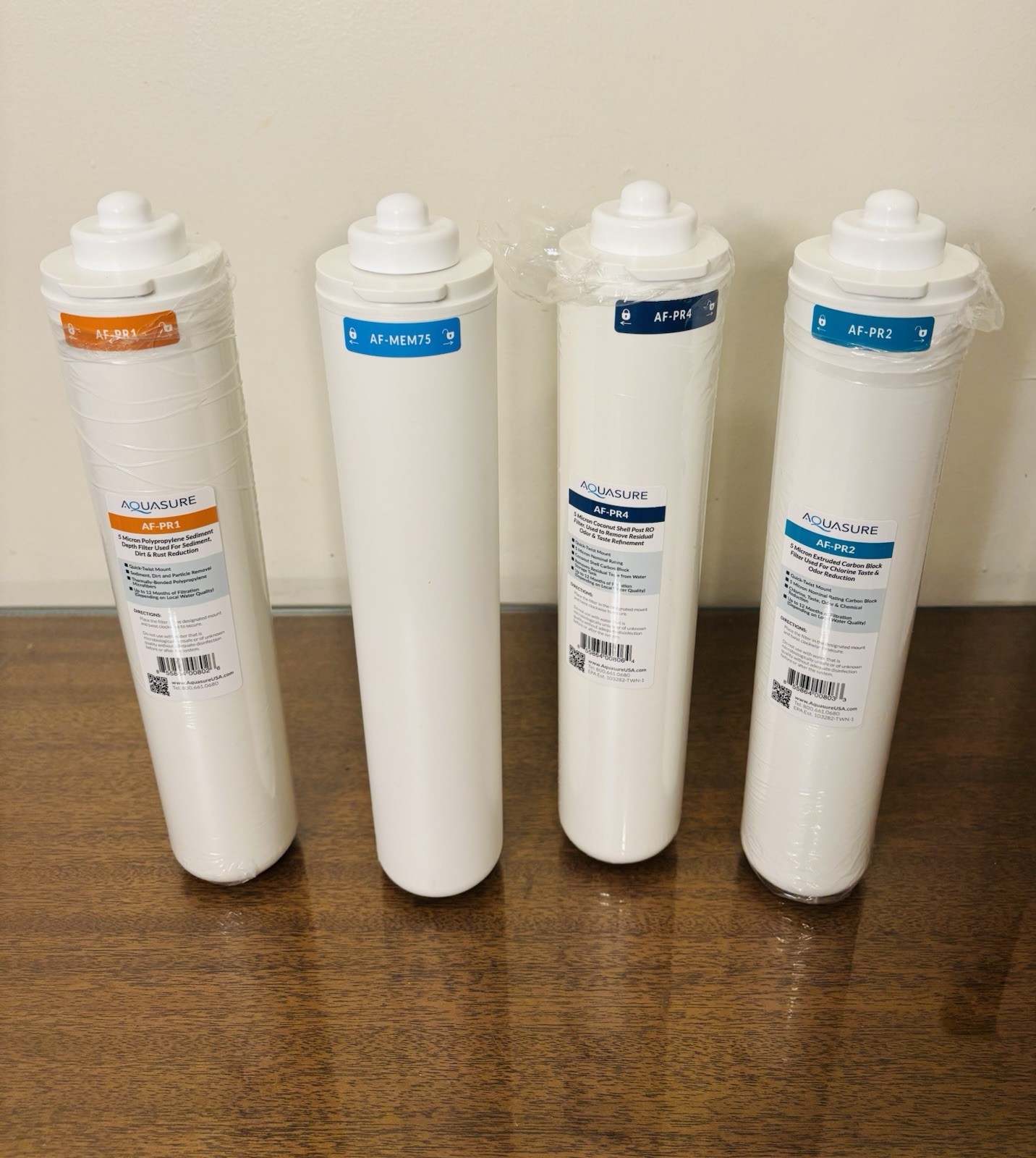 Aquasure Premier Series Complete 4-Stage Quick Twist Filter Replacement AF-CP75