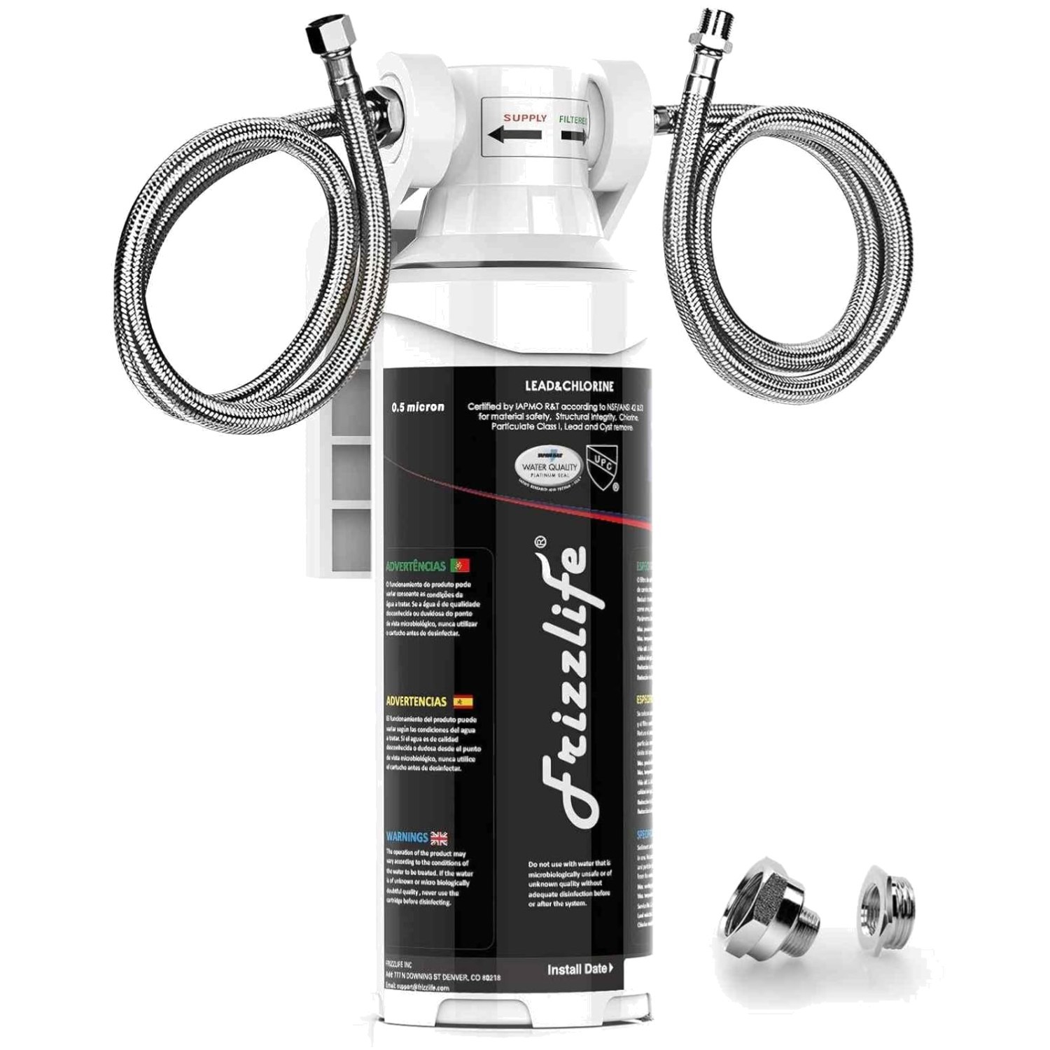 High Capacity Under Counter Water Filter – Reduces Lead and Chlorine Efficiently