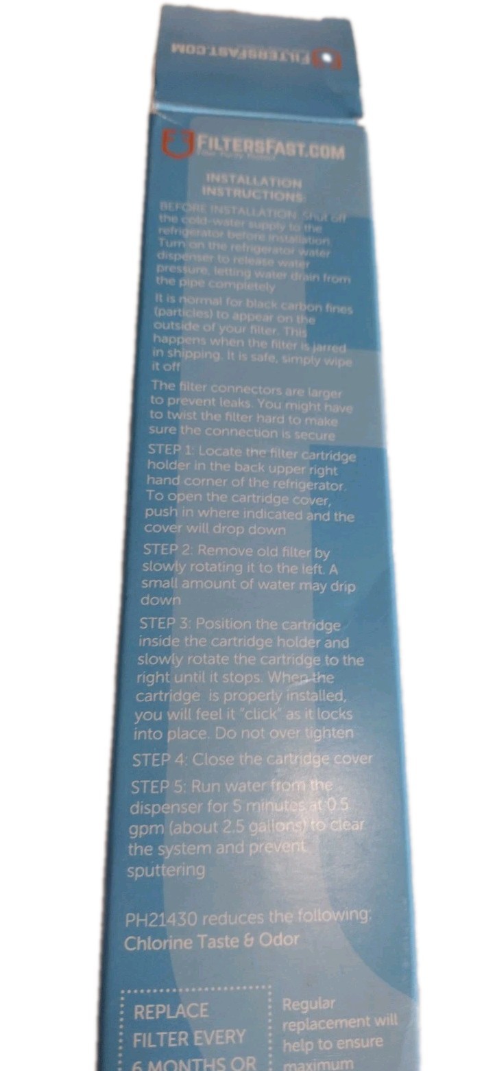 FiltersFast PH21430 refrigerator water filter (compatible with LG LT800P etc.)