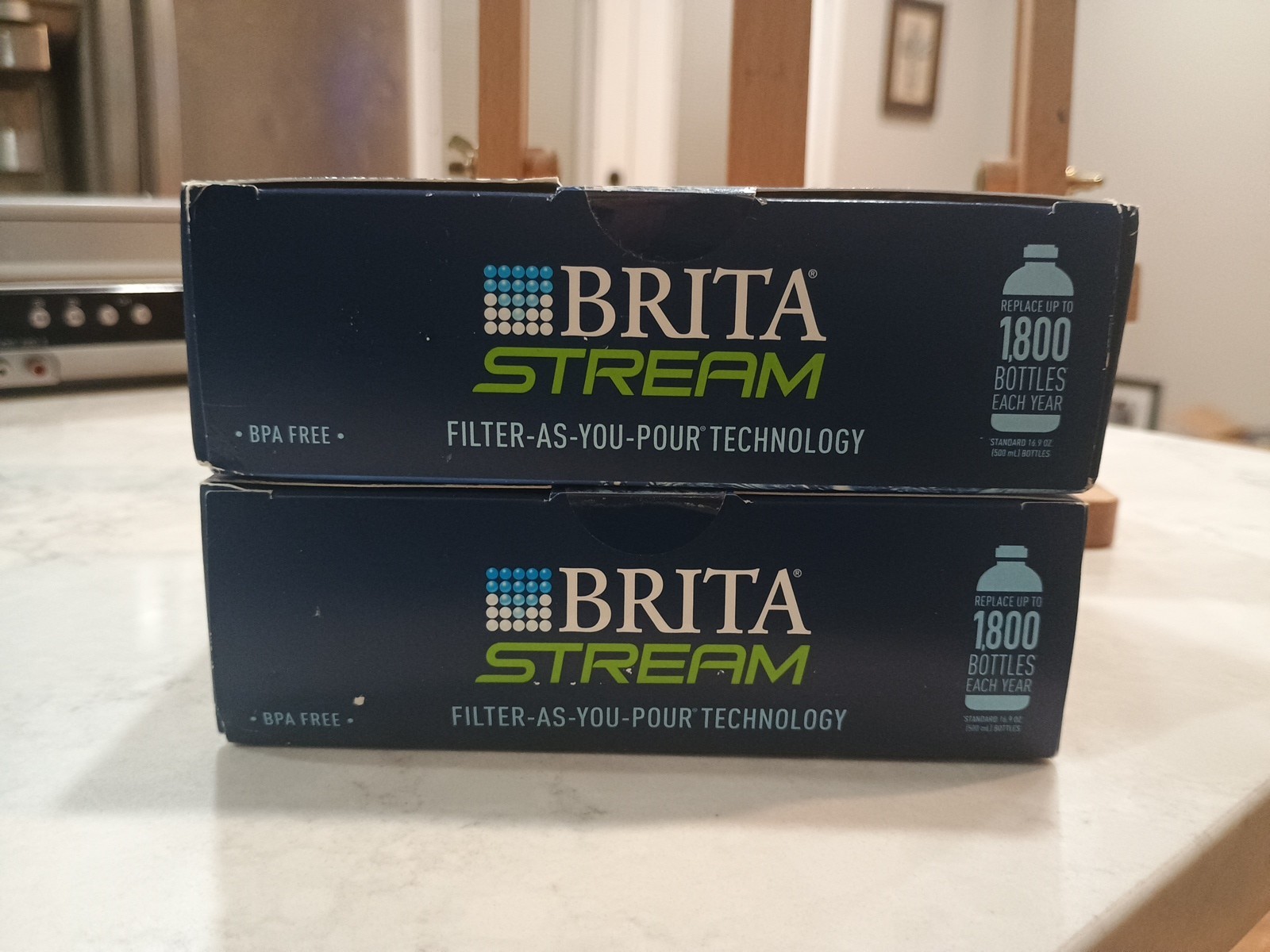 2 Brand New Brita Stream Pitcher Water Filter -Gray, Pack of 3