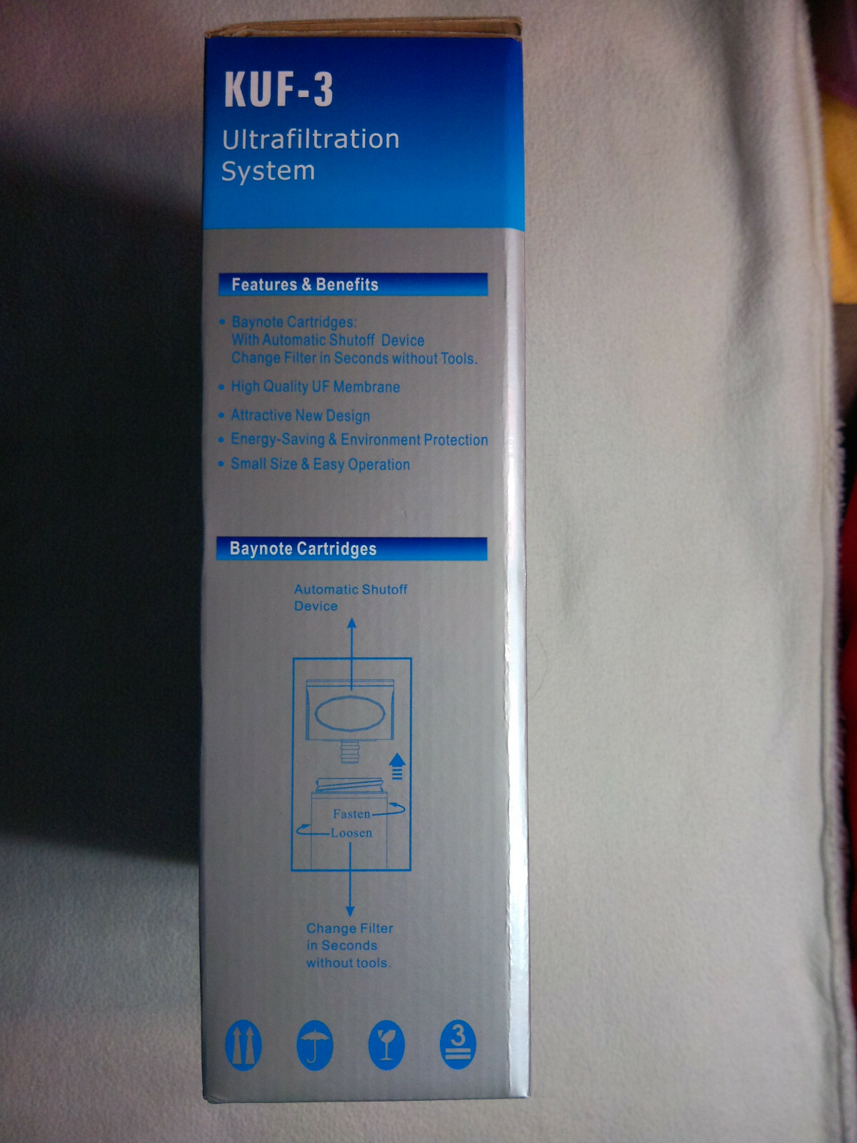 KUF-5 Ultra Filtration/UF+Ultraviolet/UV Under Sink 5 Stage Water Filter System