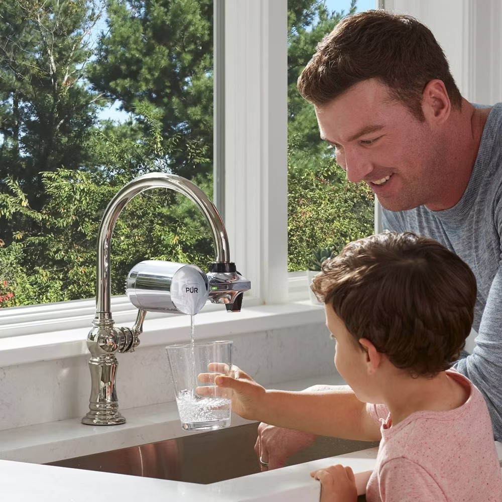 PUR Filtration PLUS Faucet Mount Water Purifier Filter System PFM400H Chrome