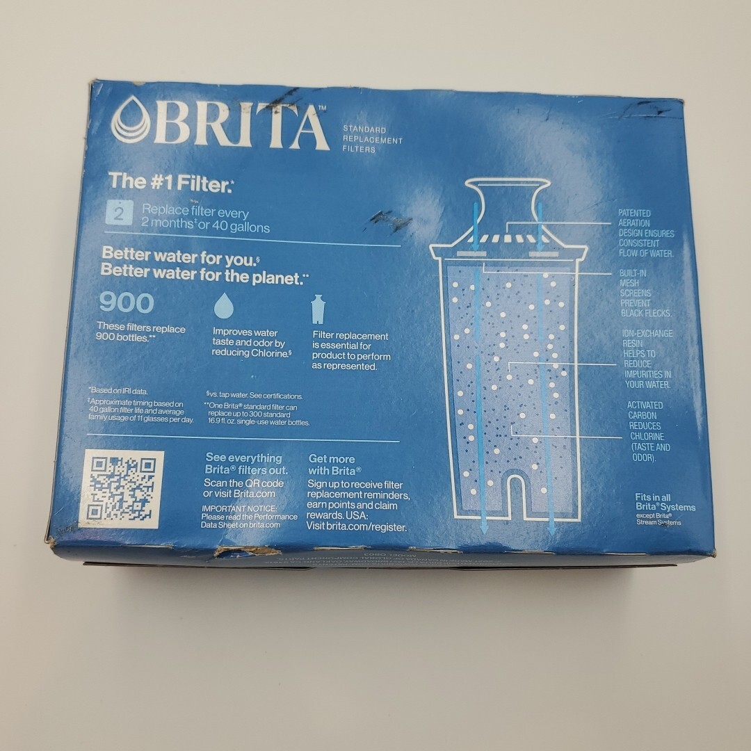 NEW 3 Count of Brita Replacement Filters OB03