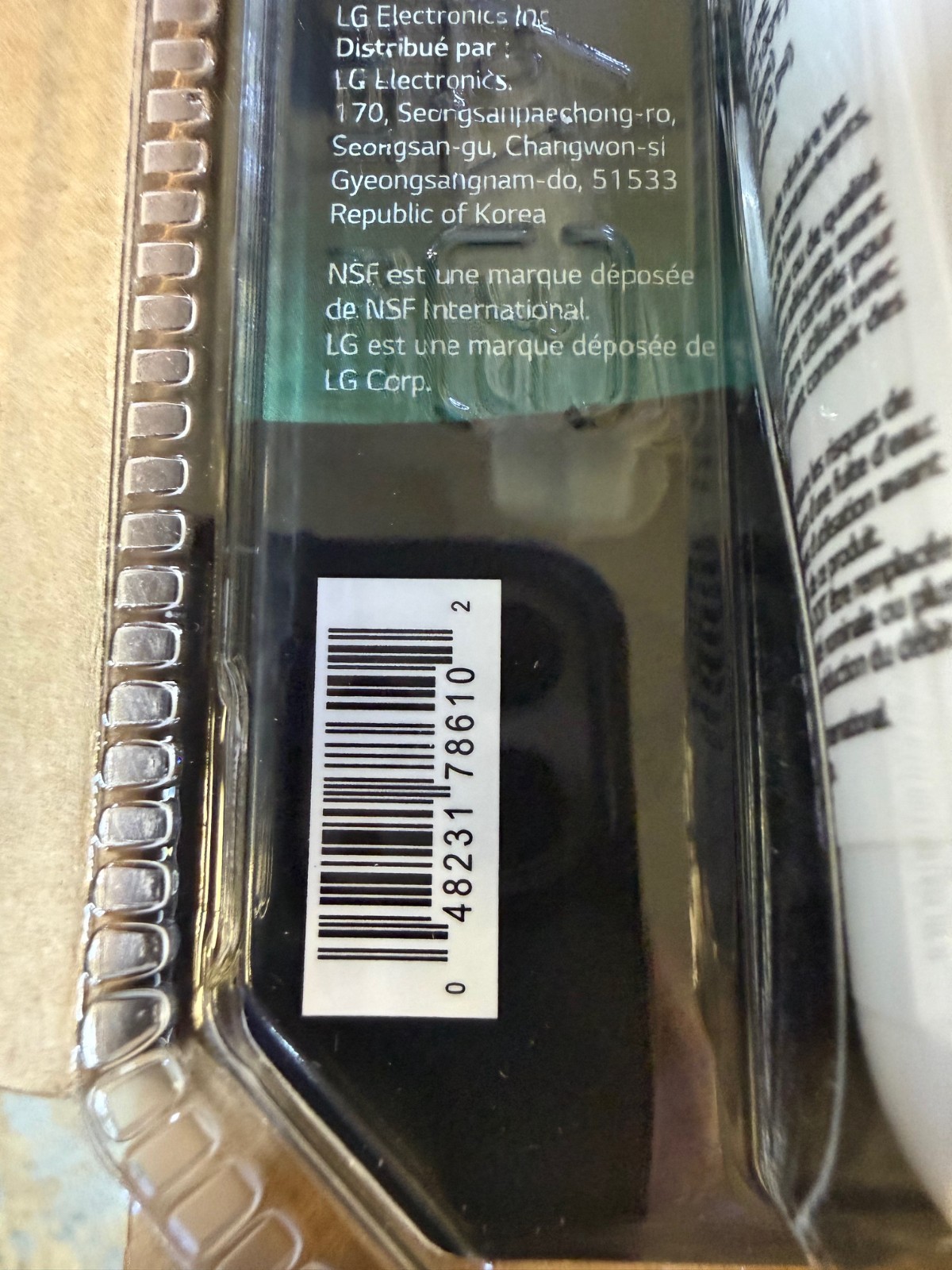 Genuine LG LT700P/PC/PCS Authentic Refrigerator Water Filter ADQ360061 Fridge