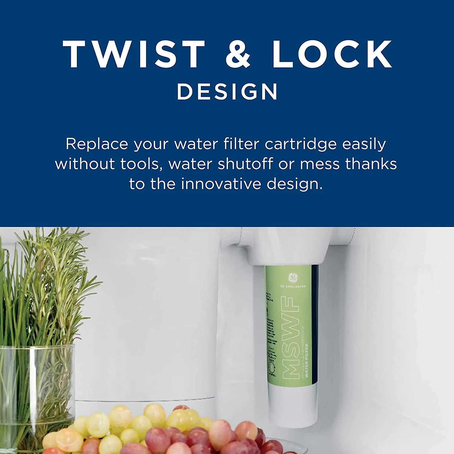 GE MSWF Replacement Refrigerator Water Filter