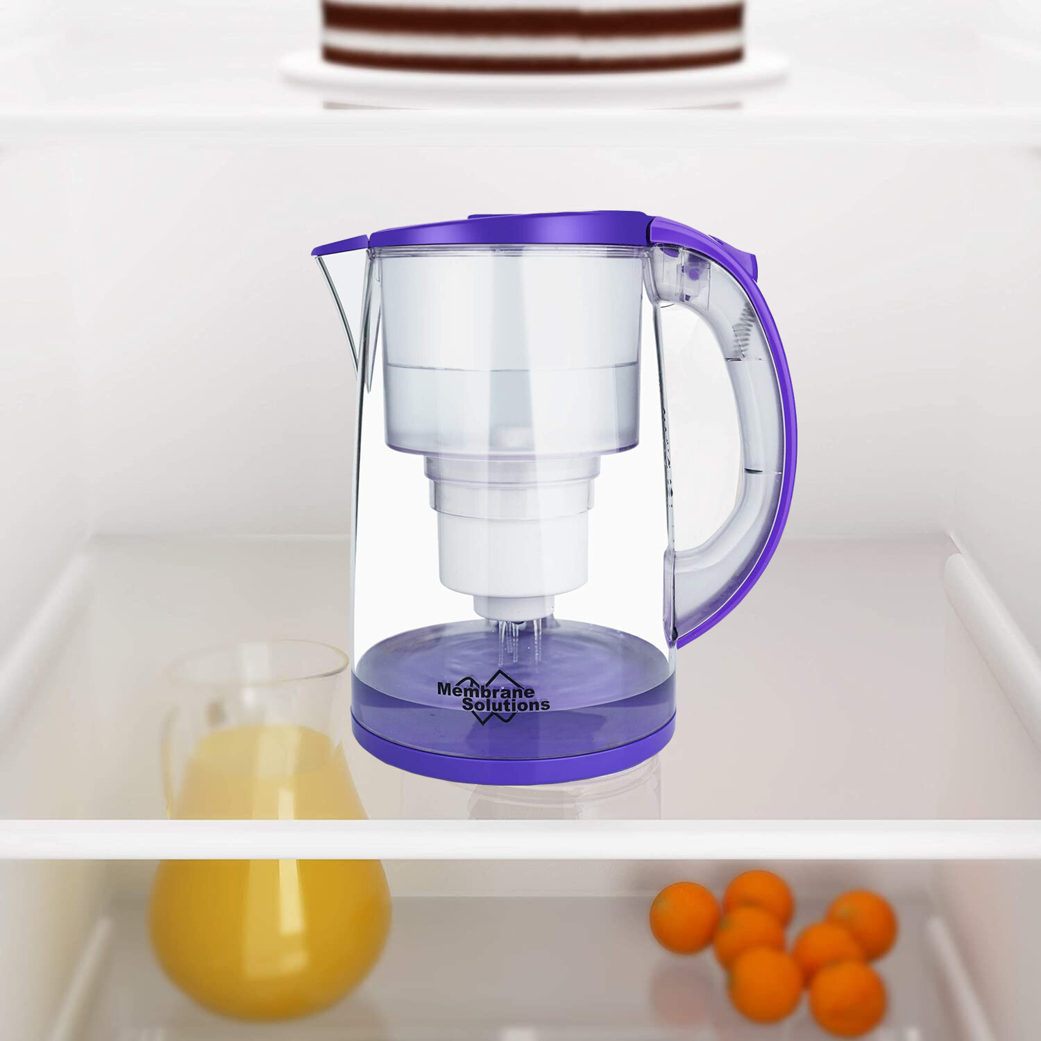 DP05 Water Filter Pitcher w/Filter,Long-Lasting 200gallons,Filtration Jug 12-Cup