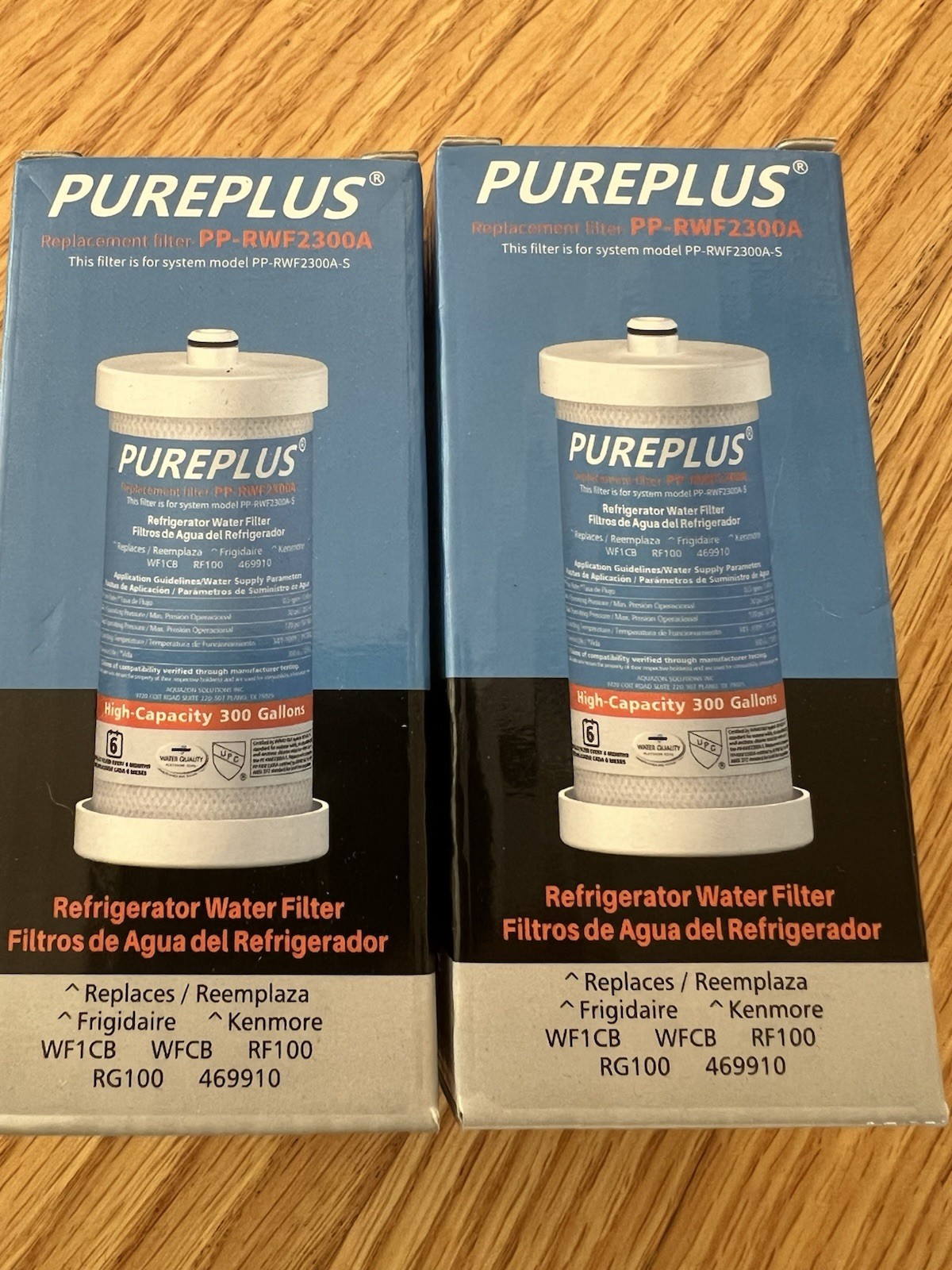2 pk PurePlus Replacement Water Filter PP-RWF2300A / For Frigidaire / Kenmore