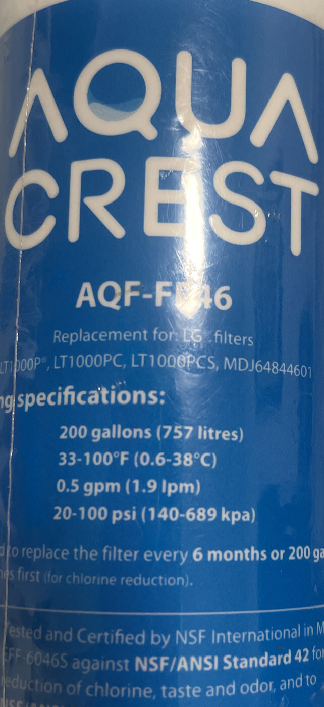 Aqua Crest AQF-FF46 – lt1000p – lt1000pc – lt1000pcs