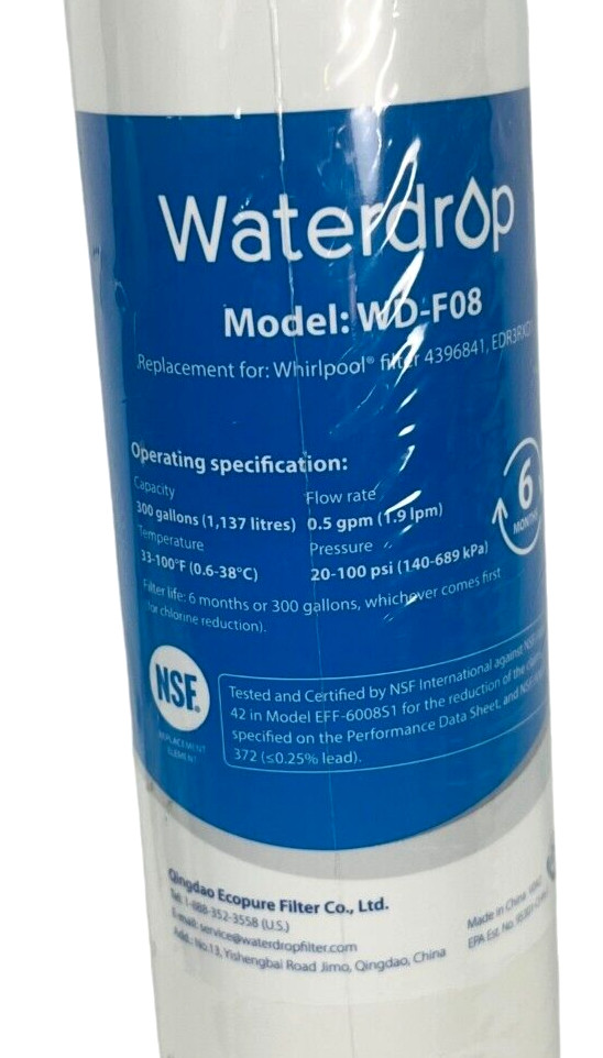 Waterdrop WD-F08 Water Filter Fits Kenmore 46-9083 46-90309 Refrigerator