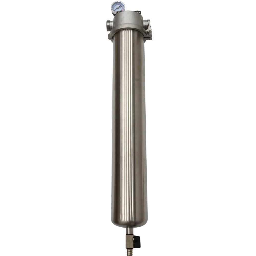 1 Inlet 20in 304 Stainless Steel Front Filter w/ 40μm Filter Screen 15000L/h