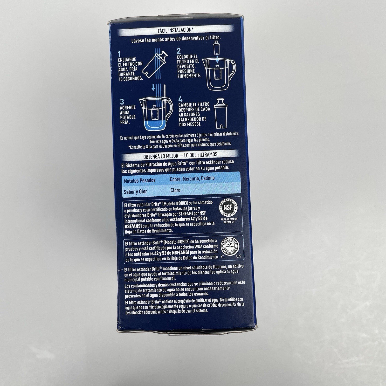 Brita Water Filter for Pitchers – 3 Count – New Sealed Box OB03