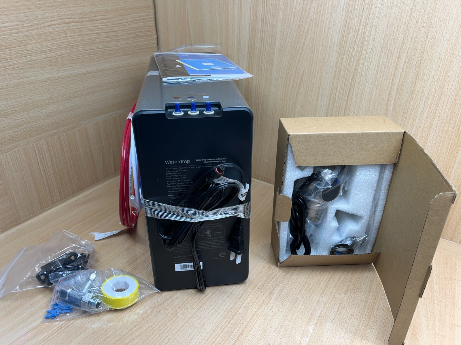 Waterdrop D6 Reverse Osmosis Water Filter, 600 GPD Under Sink Reverse Osmosis