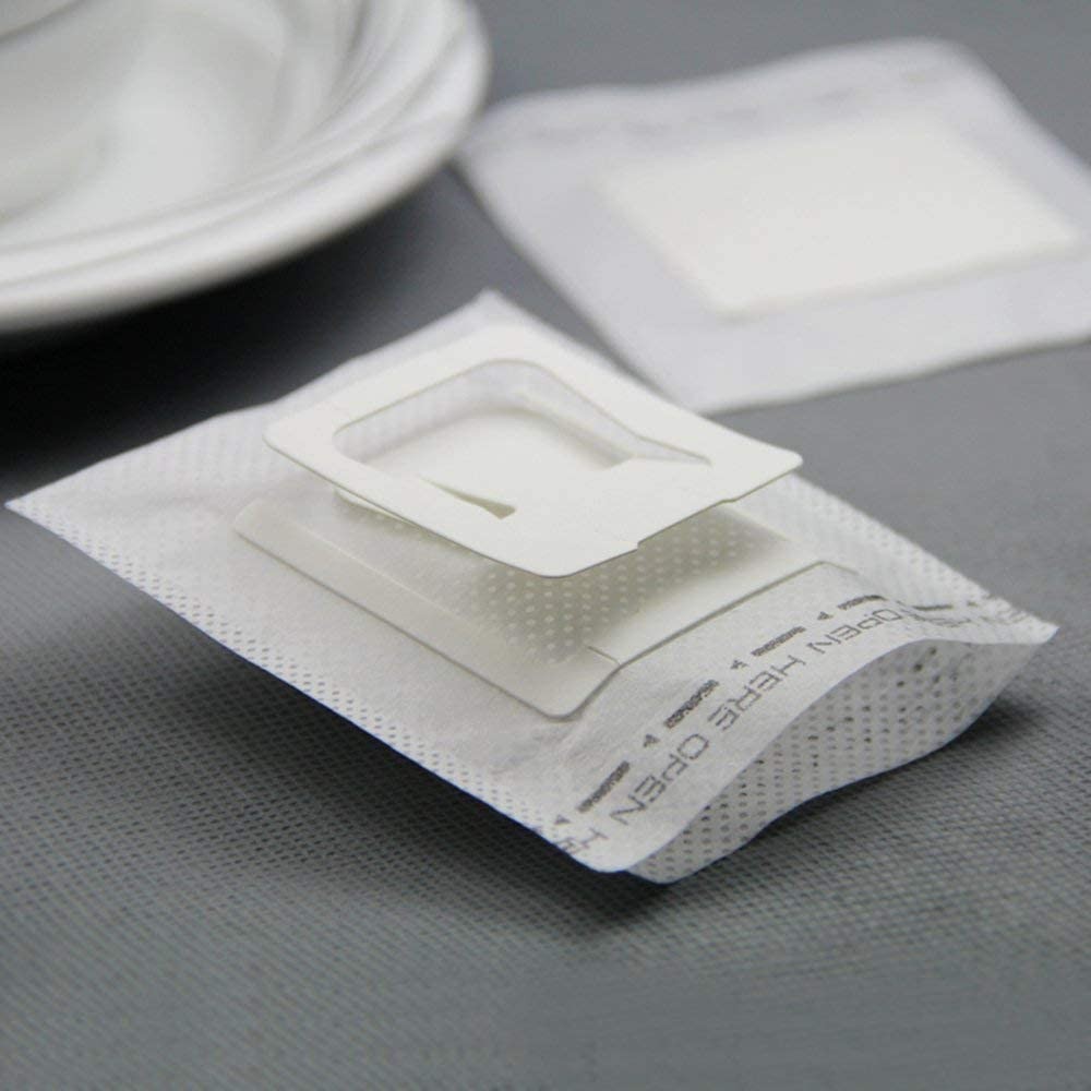 Ayevision 50Pcs Portable Coffee Filter Paper Bag Hanging Ear Drip White