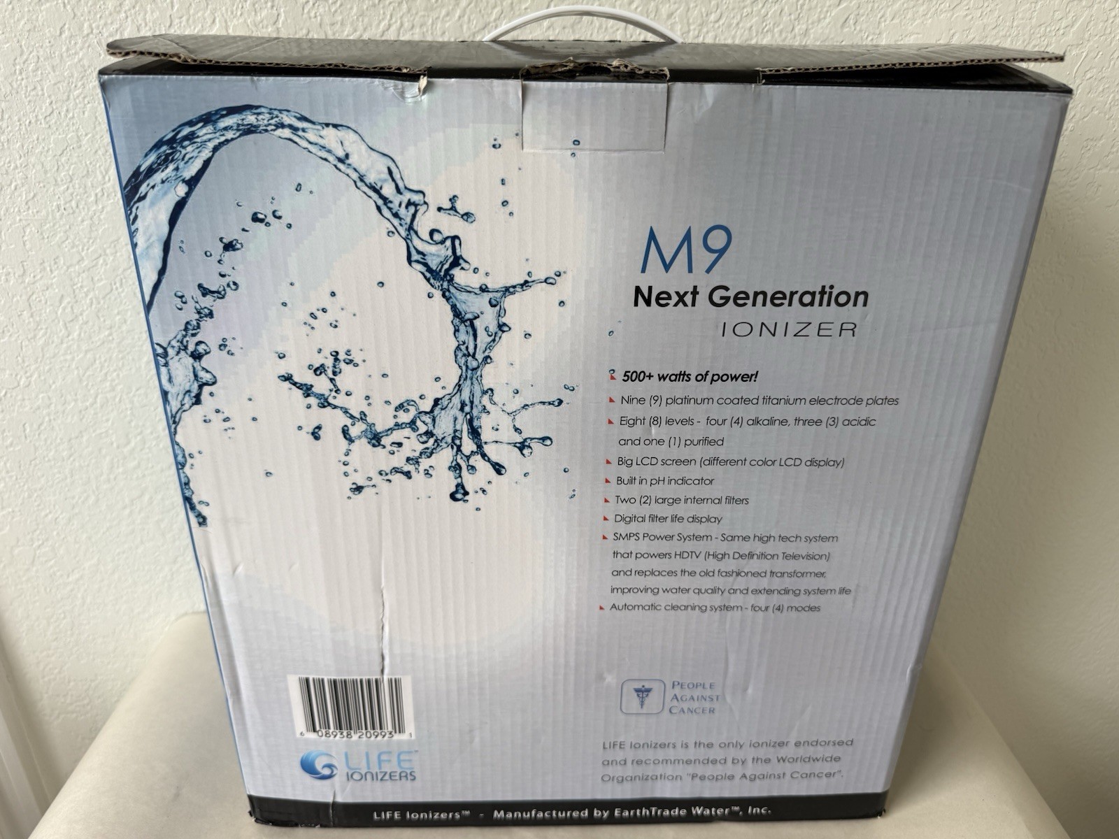 LIFE IONIZERS M9 NEXT GENERATION *Alkaline Water Ionizer NEW Open Box