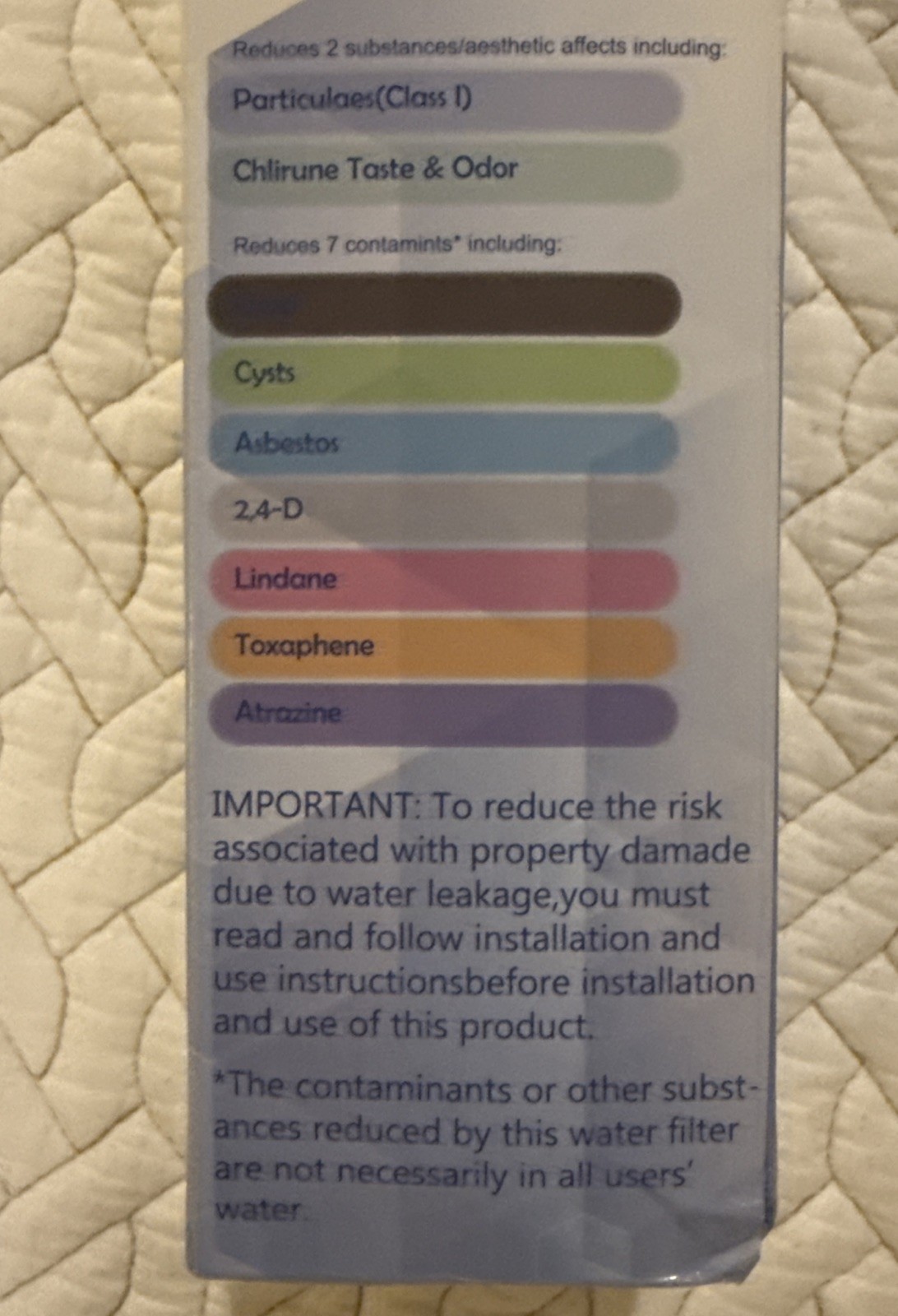 NIB Waten ULTRAWF 469999 New Replacement Water Filter for Frigidaire Kenmore
