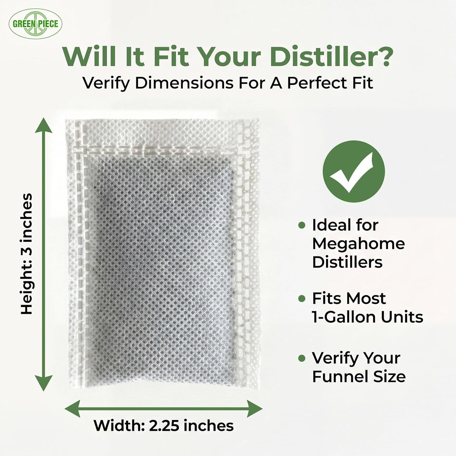 Superior Odor & VOC Absorbing Carbon Sachets for Countertop Distillers – 12 Pack