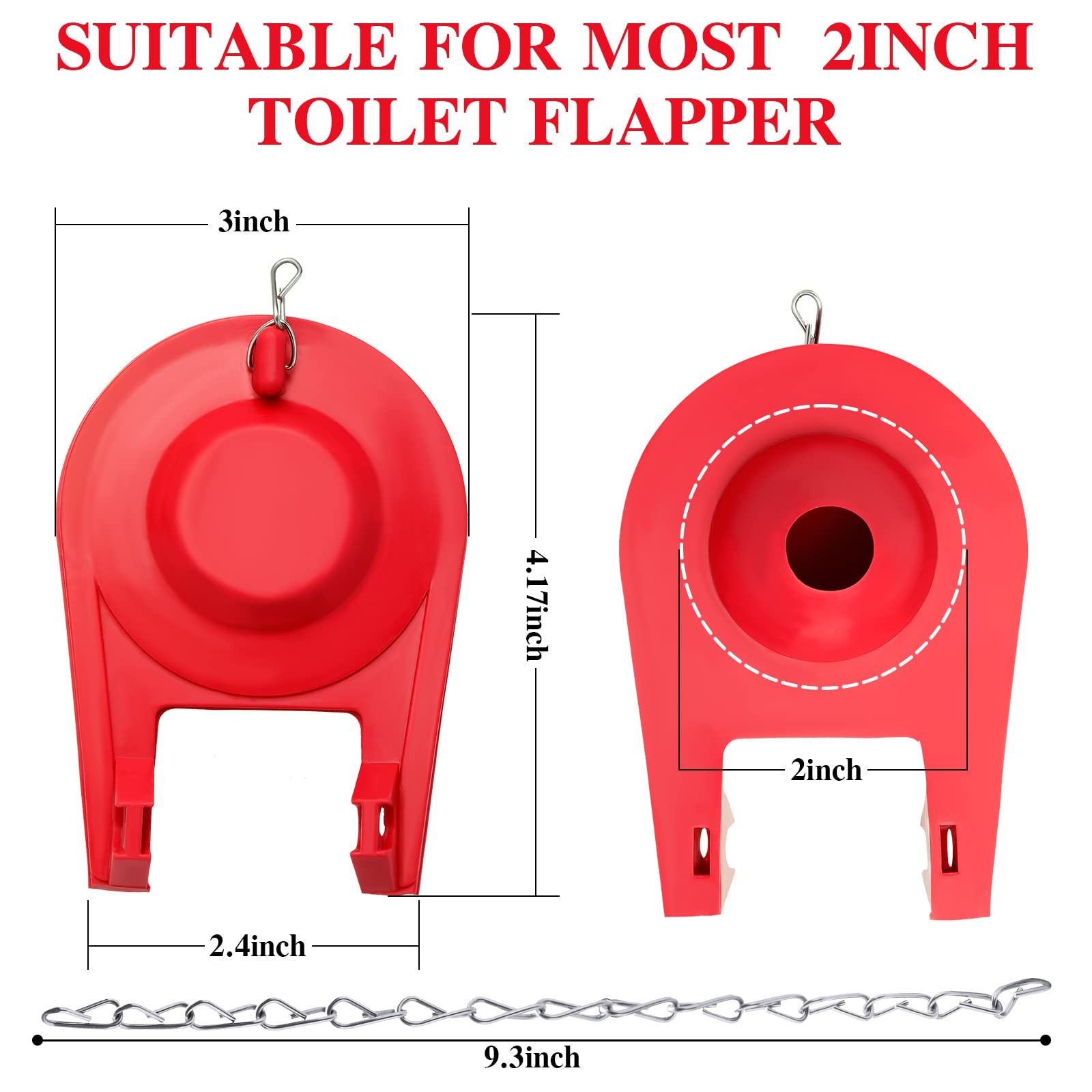15 Pcs 2 Inch Toilet Flapper Replacement Kit Universal Toilet Plug Flapper wi…