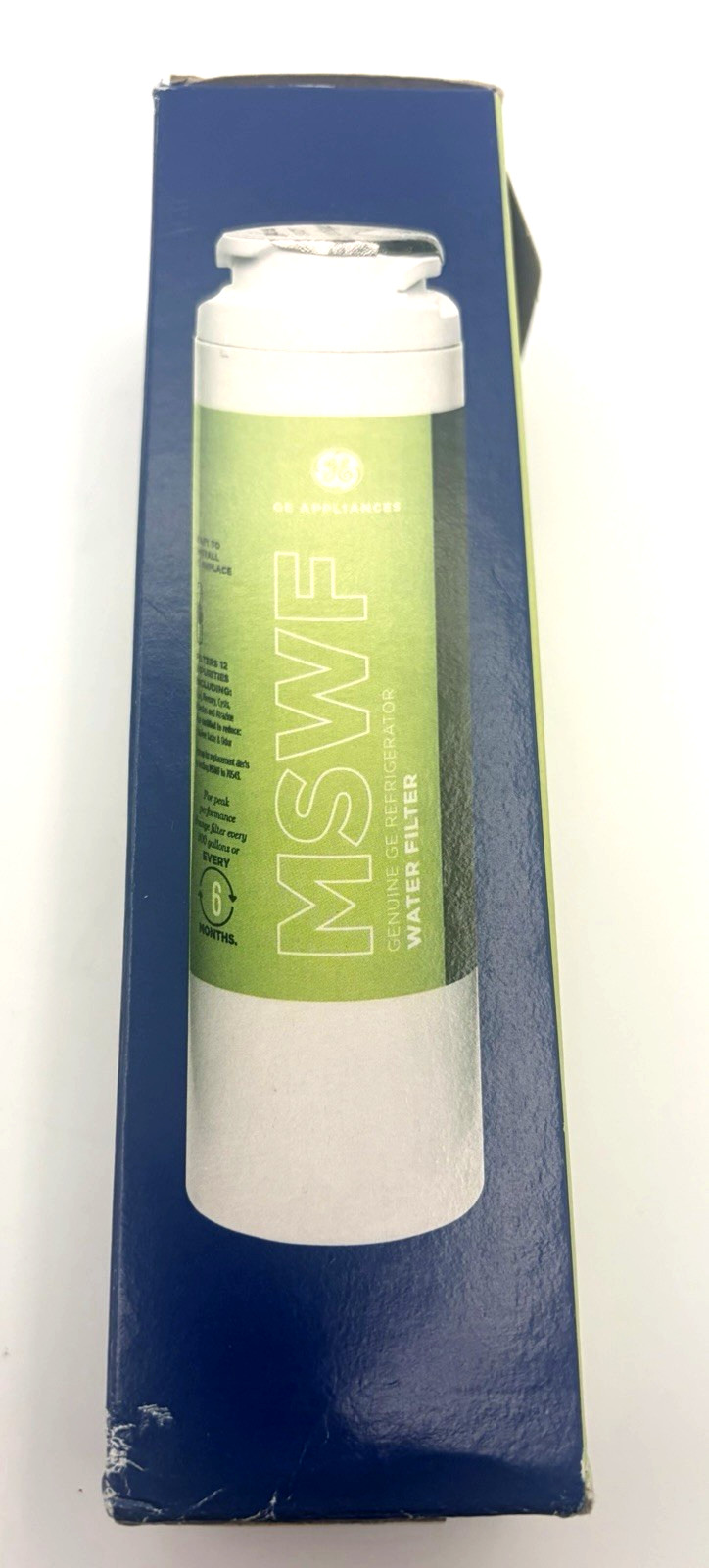 GE Appliances Genuine OEM MSWF Refrigerator Water/Ice Filter For 12+ Impurities