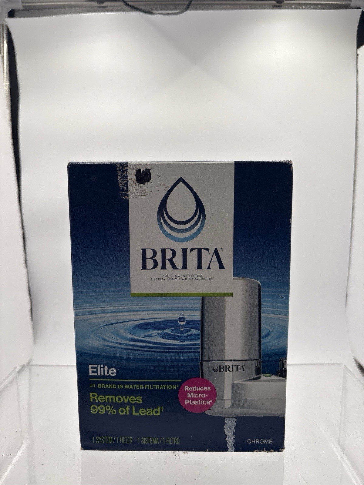 NEW BRITA Faucet Elite Chrome Replacement Filter Remove 99% of Lead