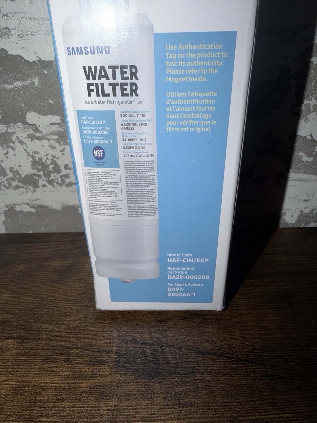 New In Box! – Samsung Water Filter – 300 Gallon – 6 Months – HAF-CIN/EXP
