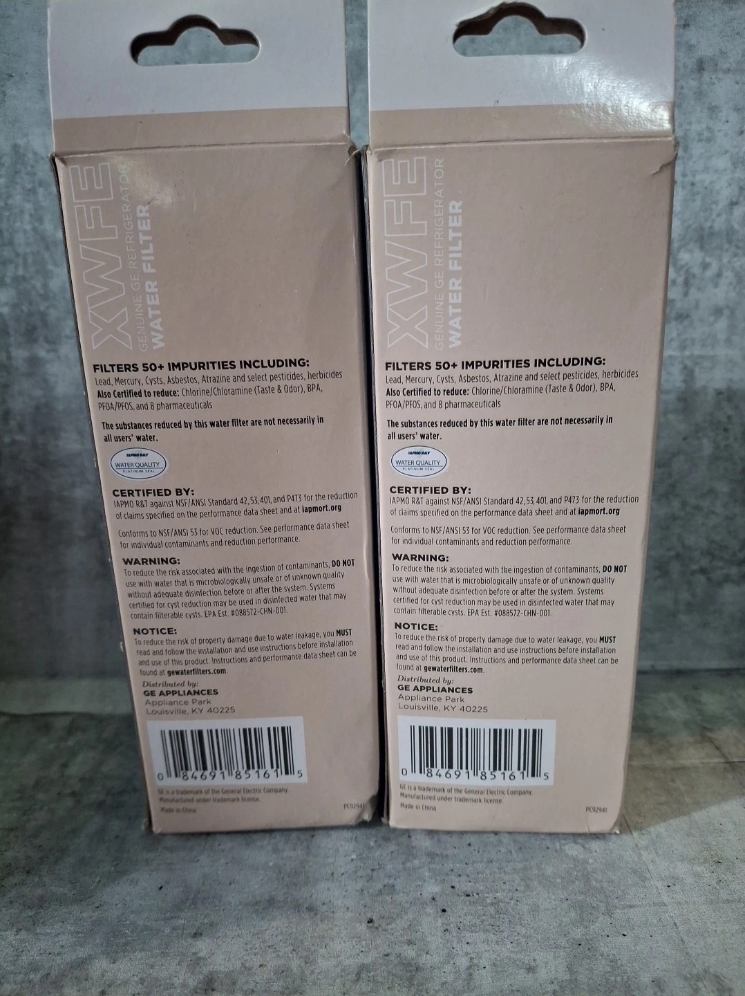 Lot Of 2 NEW GE XWFE Refrigerator Water Filter NO RFID Chip – SEALED Read
