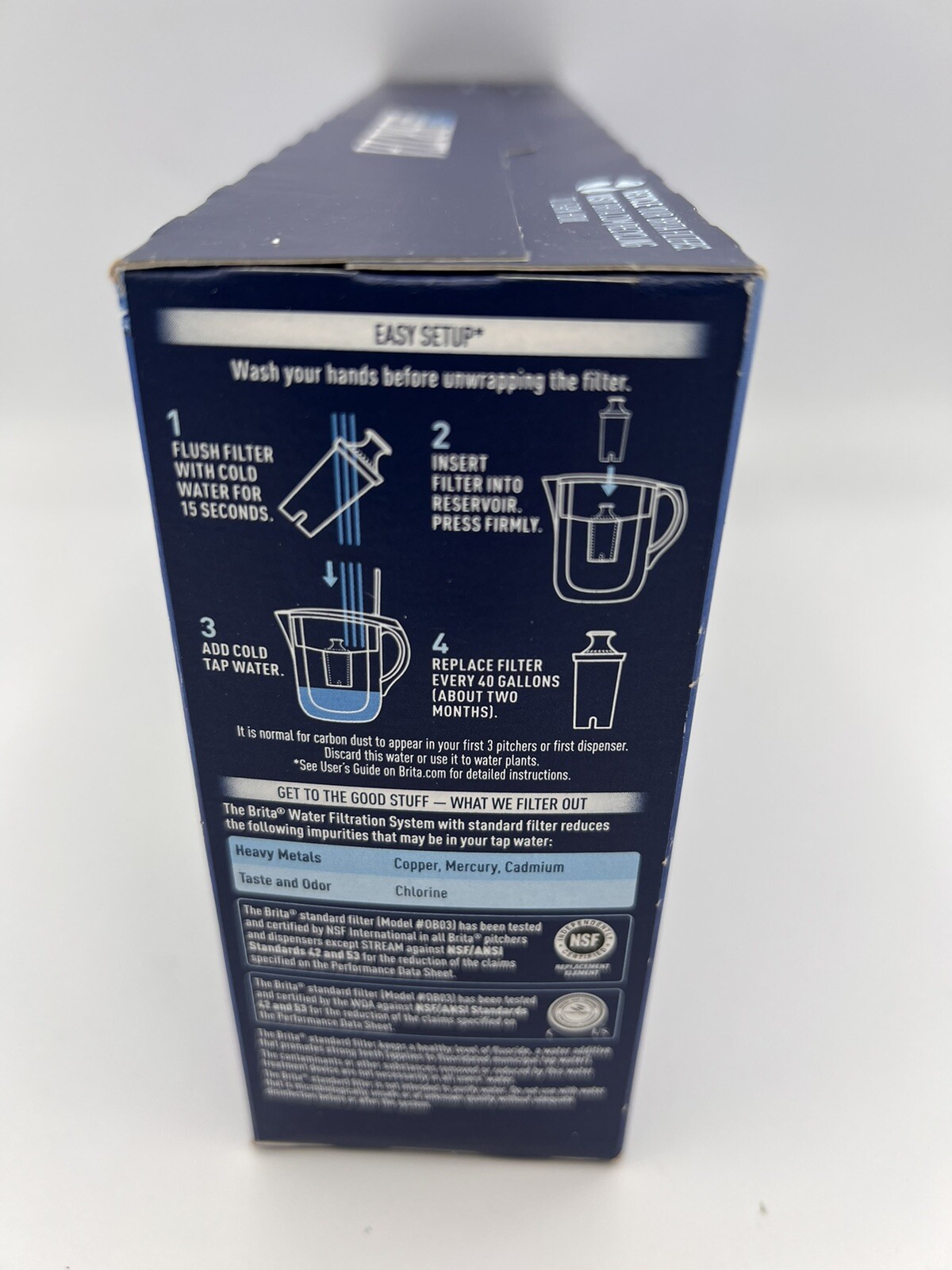 New! Brita Model OB03 Pitcher Replacement Filters, Pack of 8