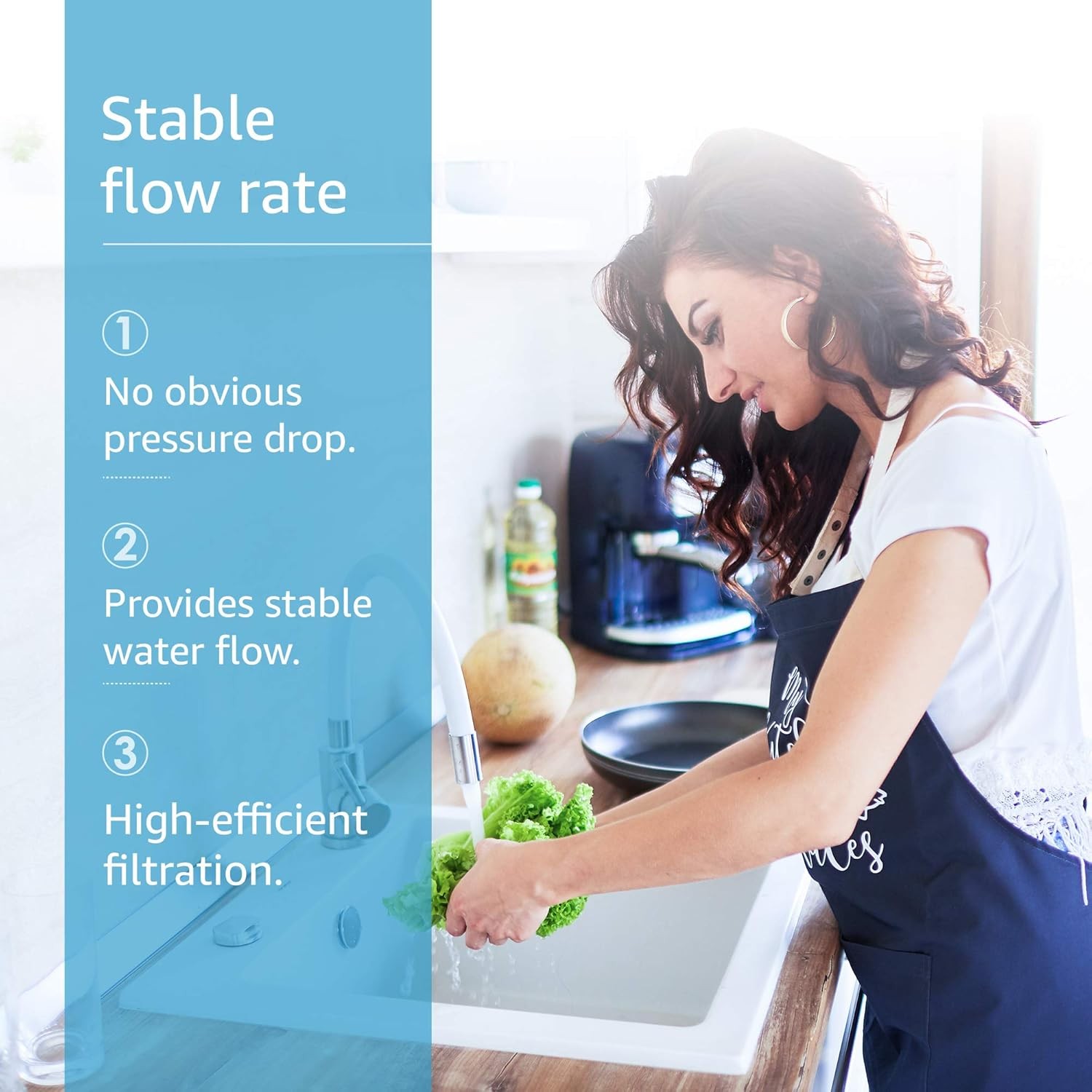 AQUA CREST RC 3 EZ-Change Premium Under Sink Water Filter,Fits Culligan EZ