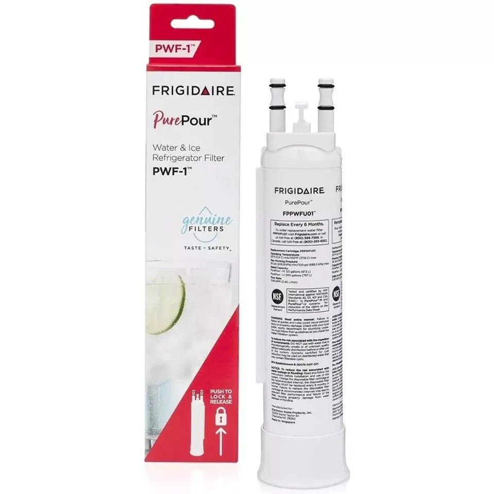 4 Pack Frigidaire PWF-1 FPPWFU01 Refrigerator PurePour Water &Ice Filter