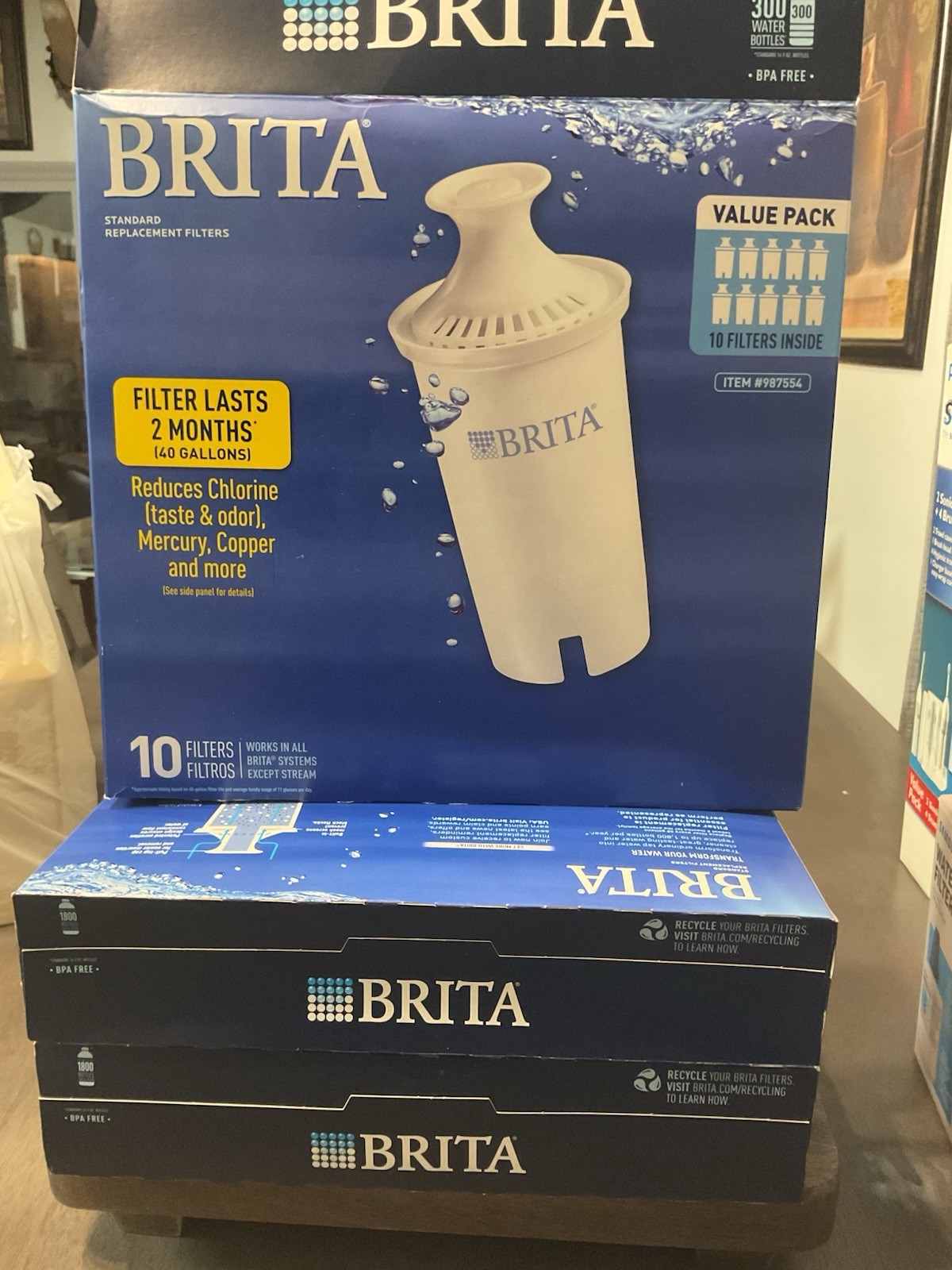 Brita 987554 Pitcher Standard Replacement Filters – 10 Pack Brand New