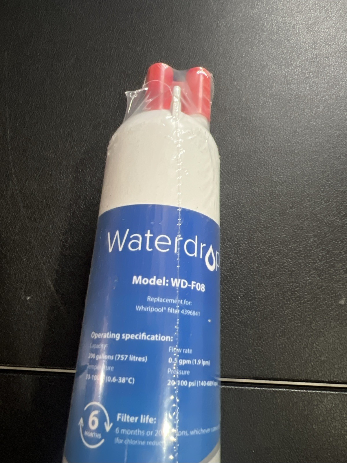 Waterdrop WD-F08 Refrigerator Water Filter, Fits Kenmore® 46-9083, 46-90309