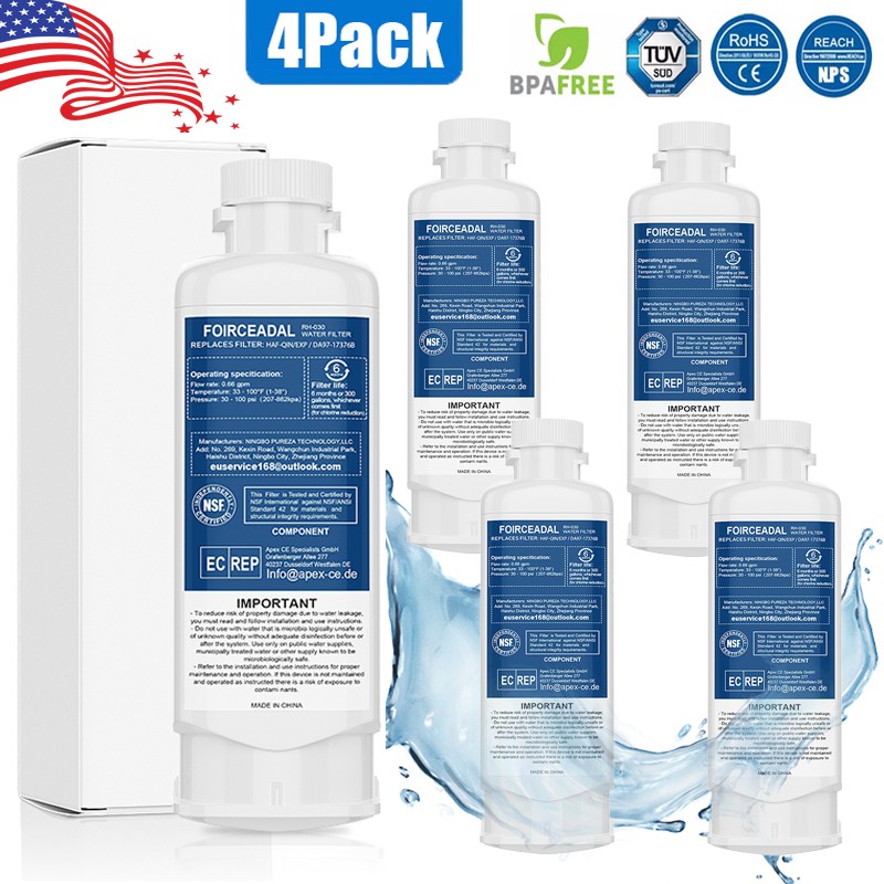 4pcs DA97-17376B DA97-08006C REFRIGERATOR Water Filter for SamSung HAF-QIN/EXP