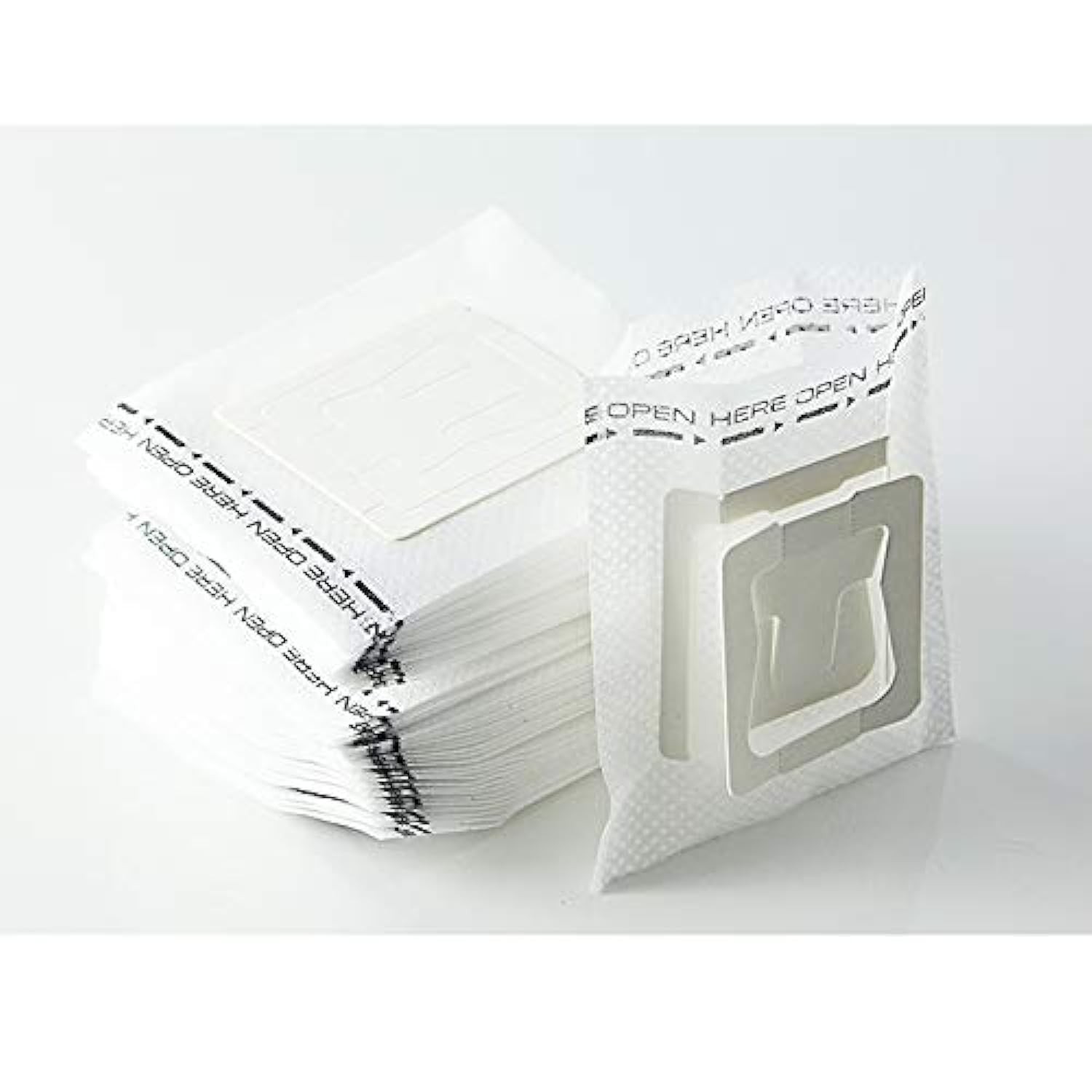 Ayevision 50Pcs Portable Coffee Filter Paper Bag Hanging Ear Drip White