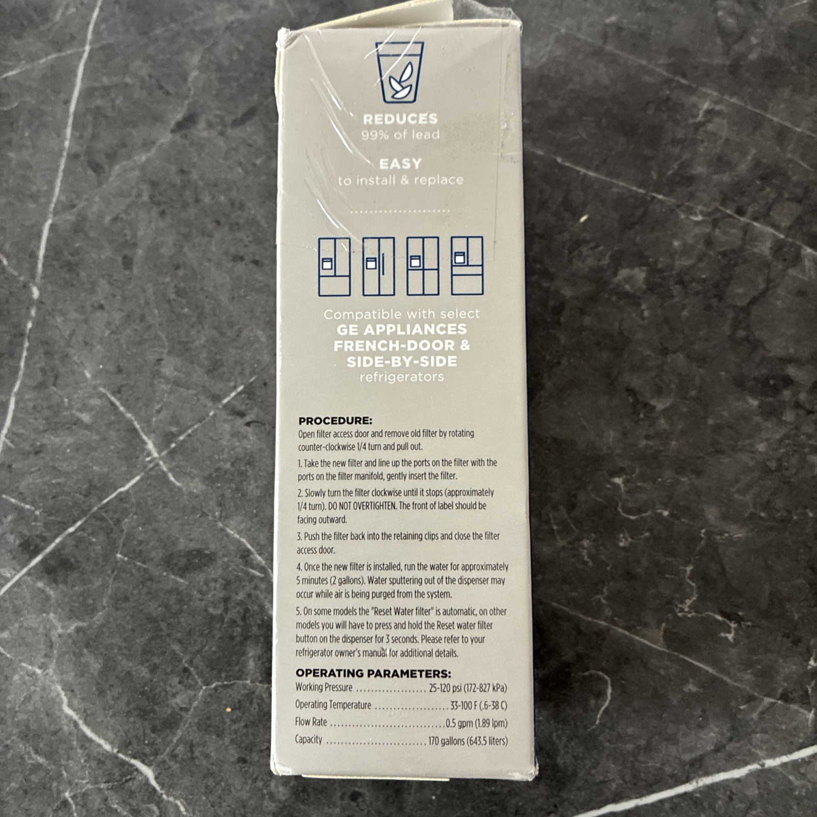 GE XWFE Refrigerator Water Filter – Genuine Replacement