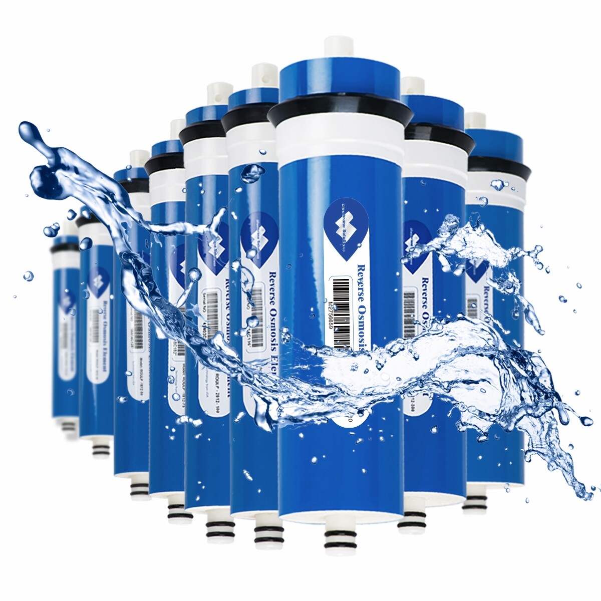 36/50/75/100/150/400/500/600 GPD Reverse Osmosis RO Membrane Water Filter 2″ 3″