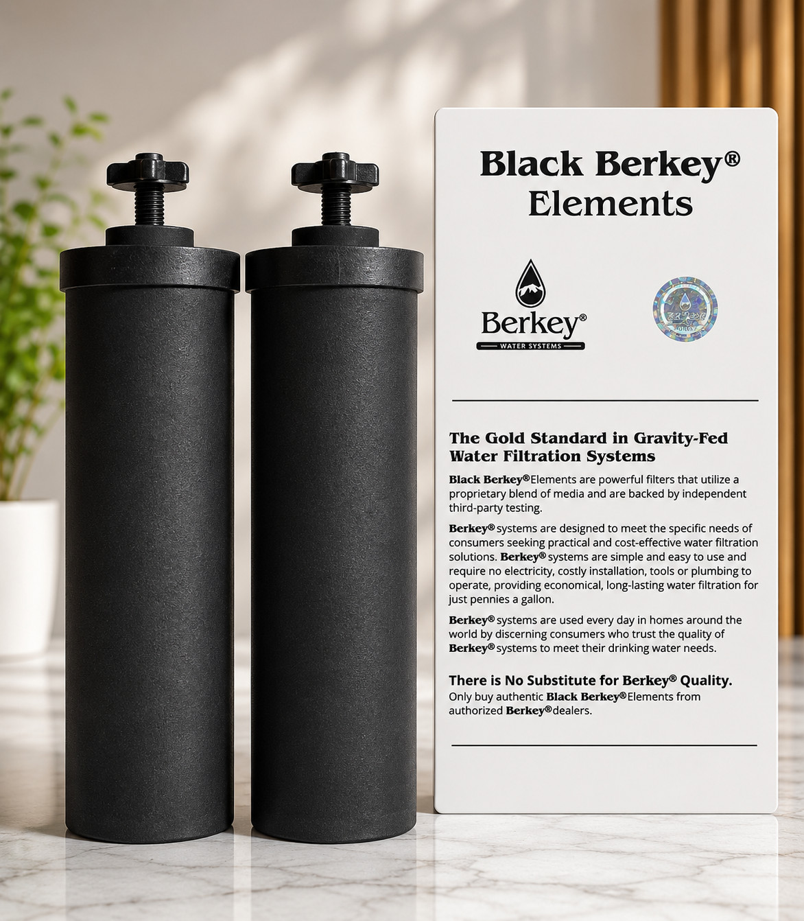 Berkey BB9-2 Authentic Black Purification Elements Water Filter Replacement New