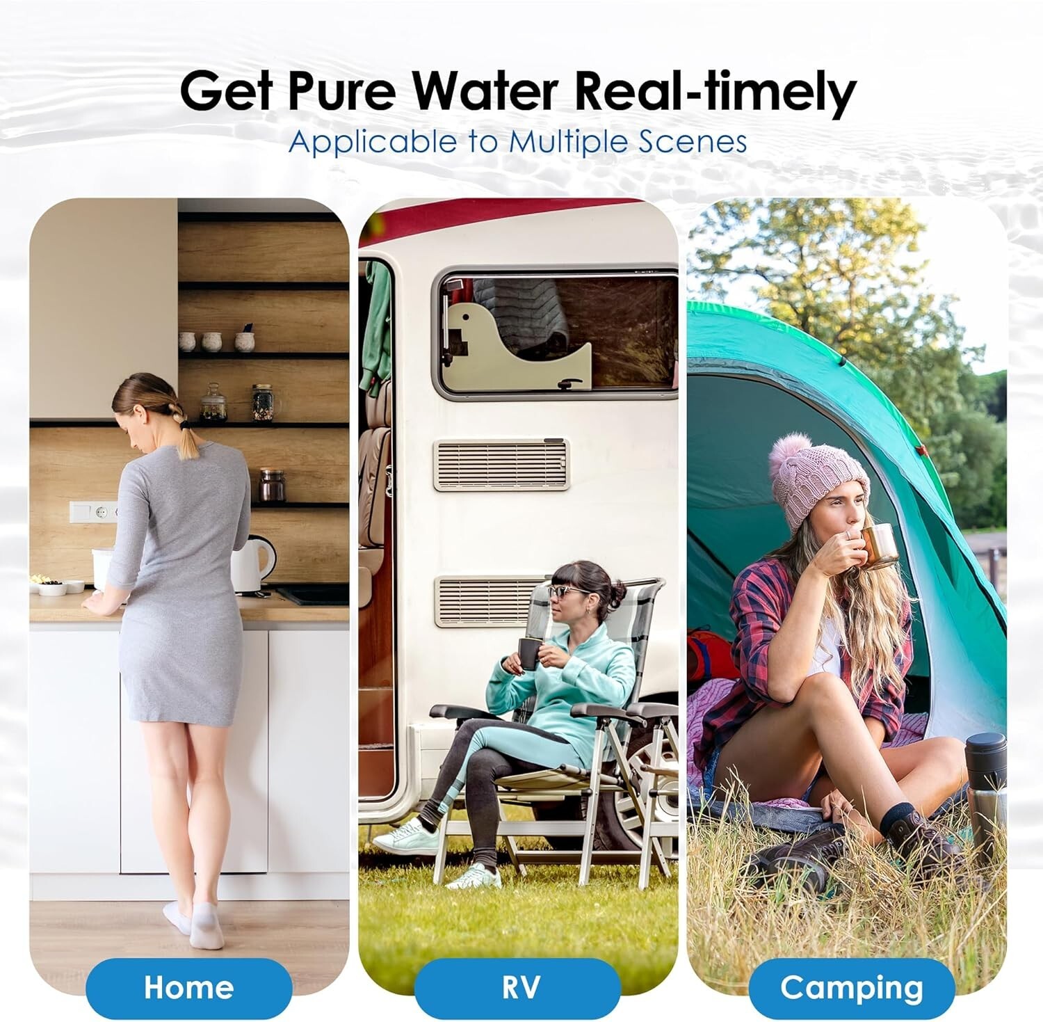 Waterdrop NSF/ANSI 42&372 Certified Water Filter,Replacement for Berkey®,4 Packs
