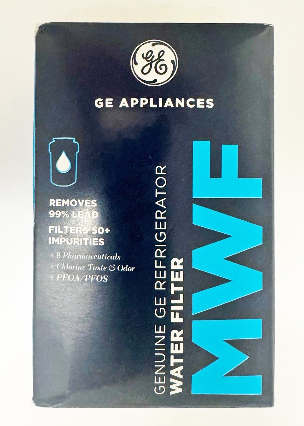 GE Appliances MWF Refrigerator Water Filter, Genuine Replacement Filter