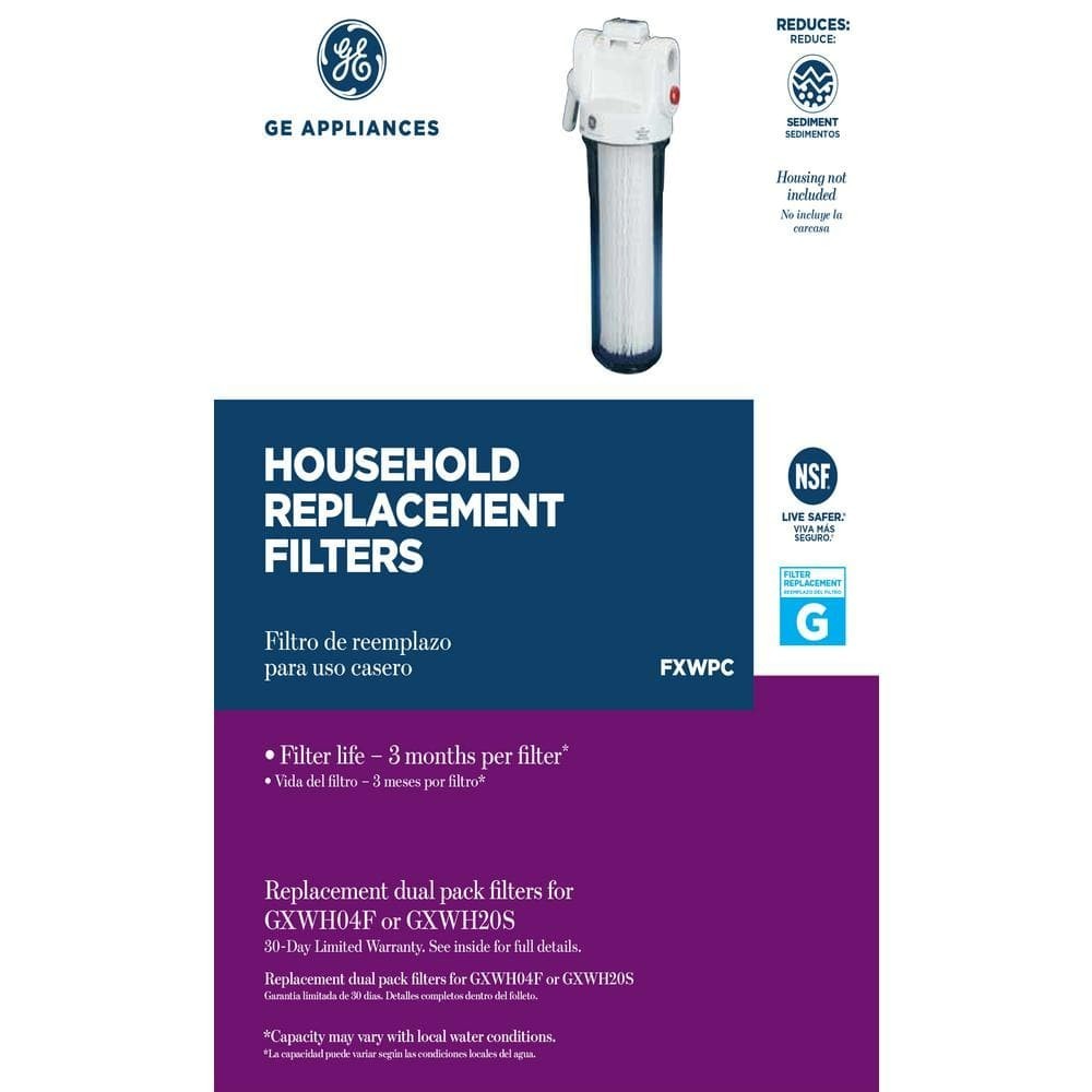 Universal Whole House Water Filter Cartridge Replacement 2-Pack