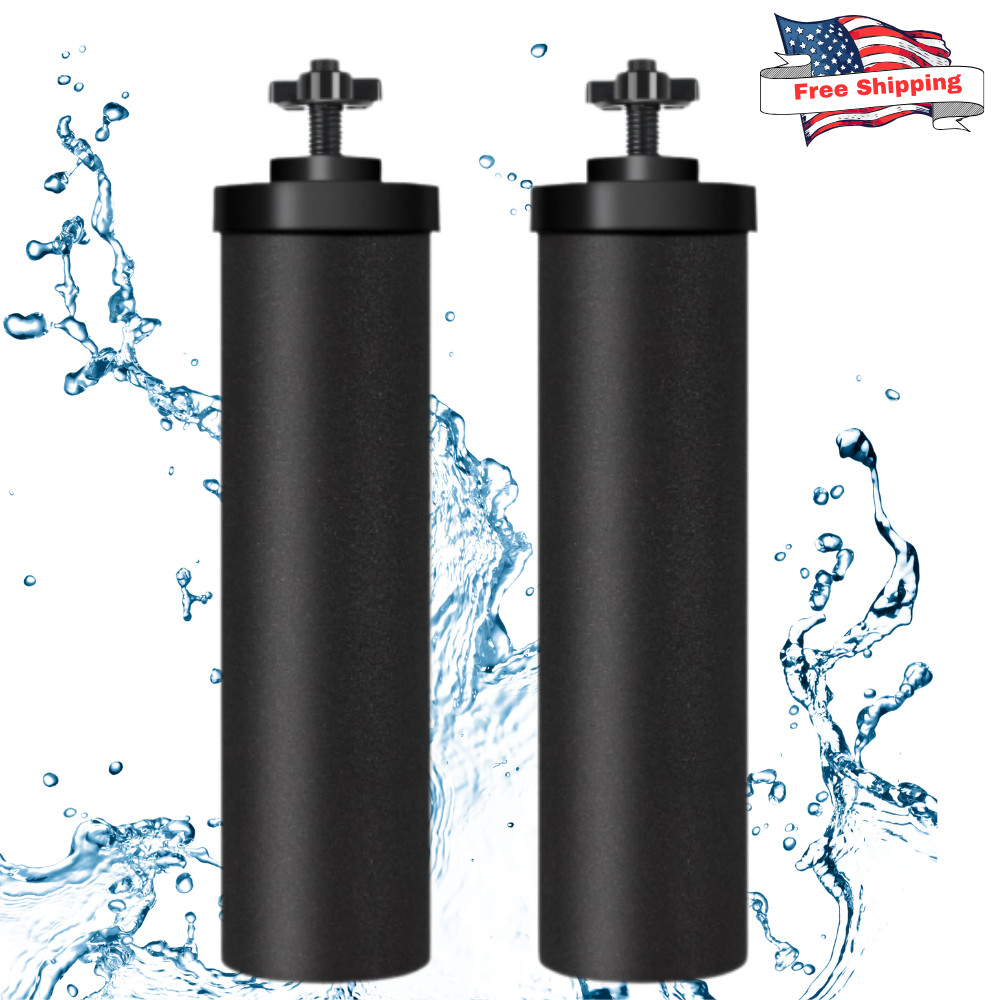 2 Packs Replacement Gravity System Filters BB9-2 Black For Berkey Water Filter