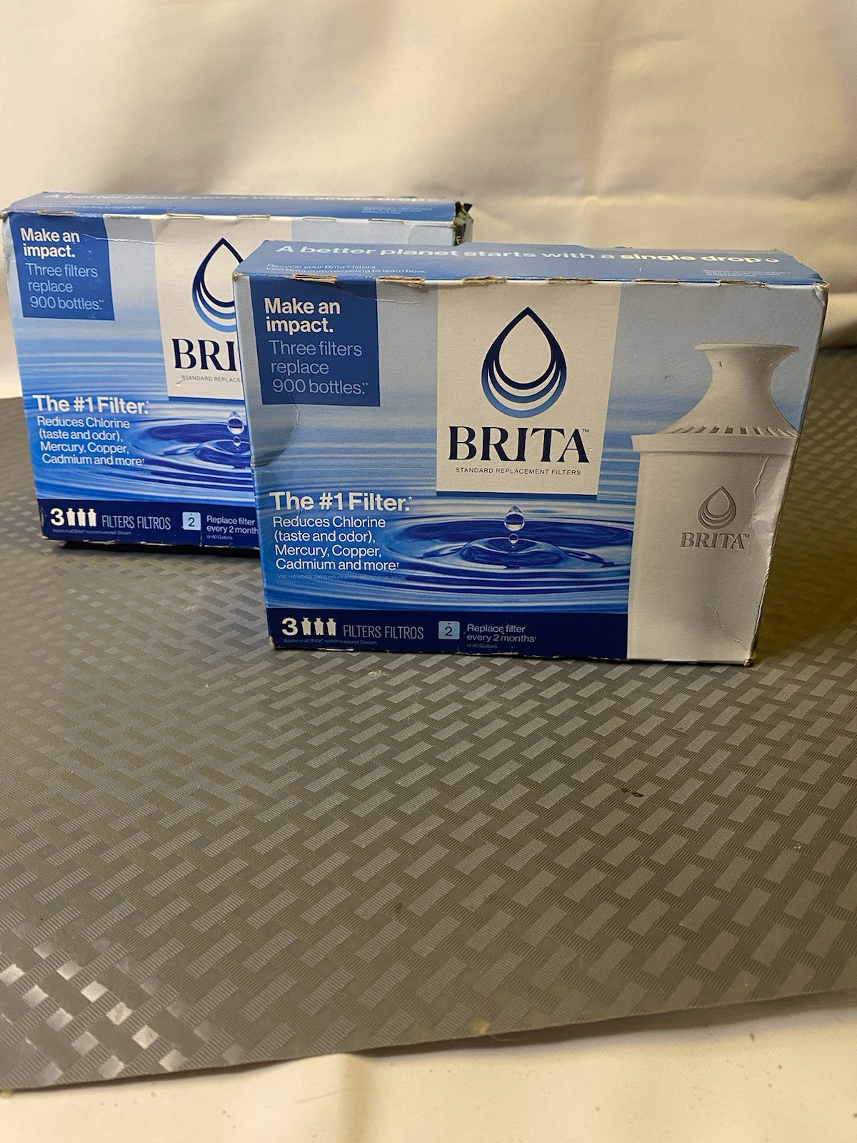 TWO 3 PACKS BRITA FILTERS, MADE IN CANADA