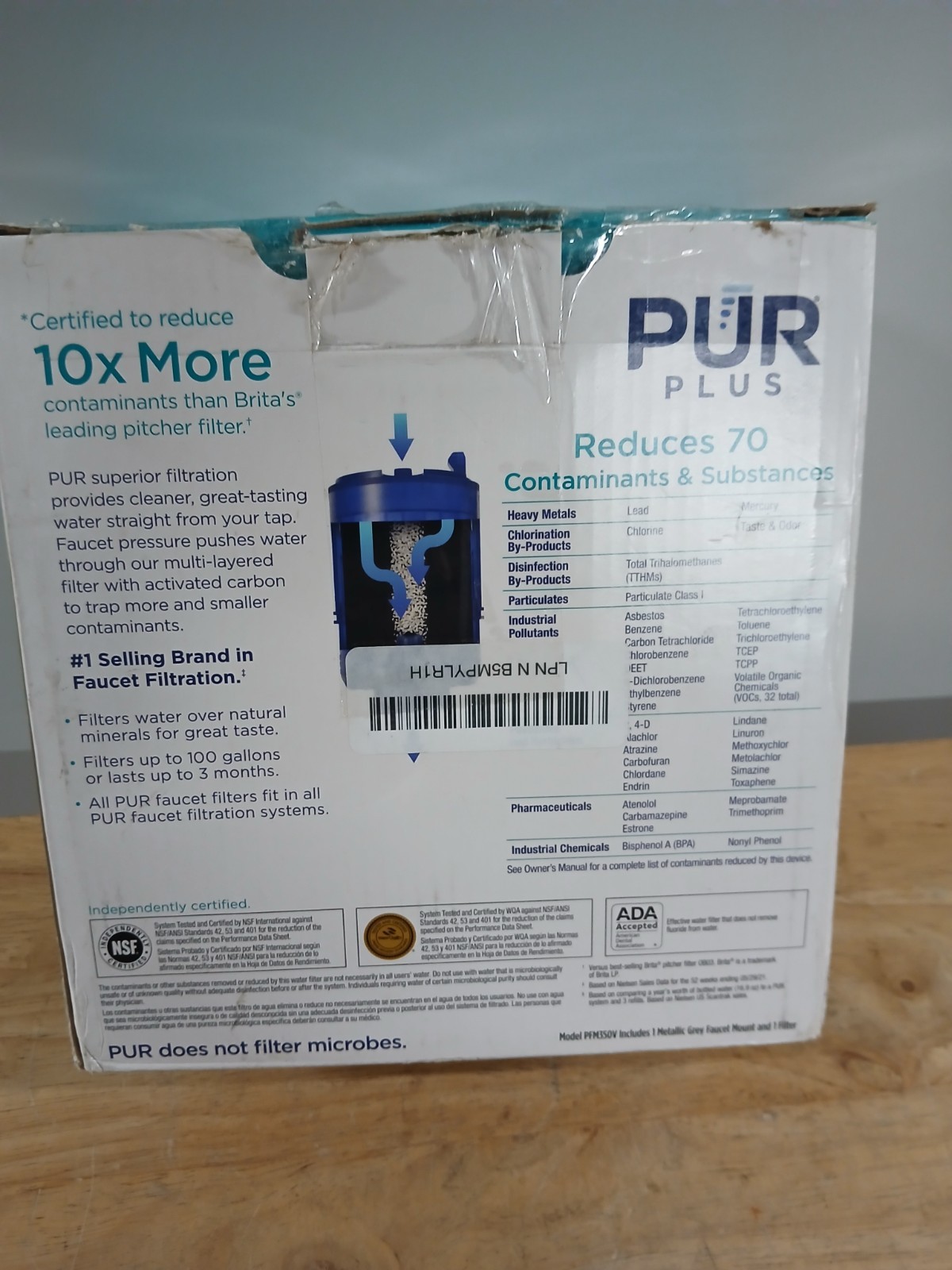 PUR PLUS Faucet Filtration System – Metallic Gray (PFM350V)