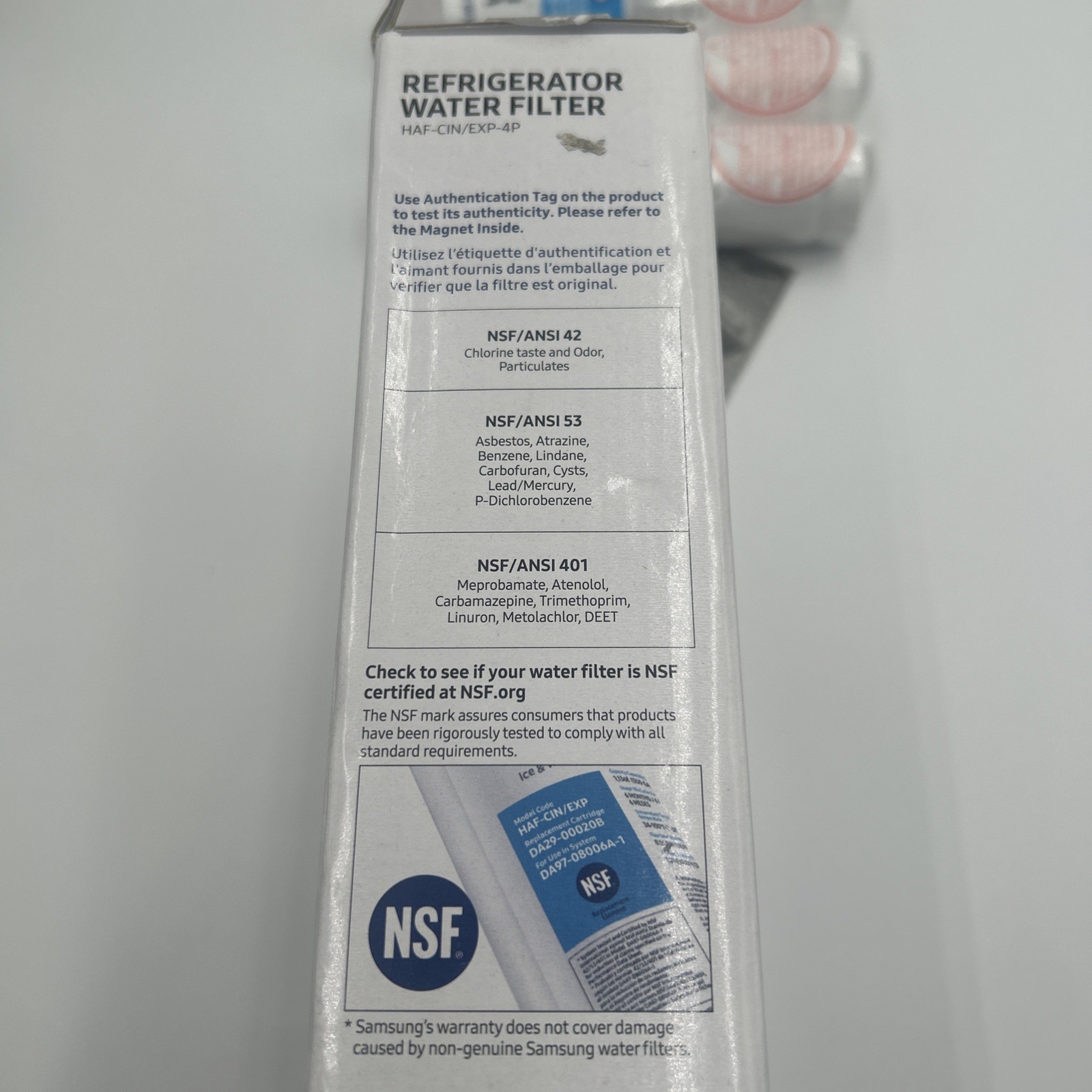 Samsung HAF-CIN/EXP Refrigerator Water Filter White Pack of 3