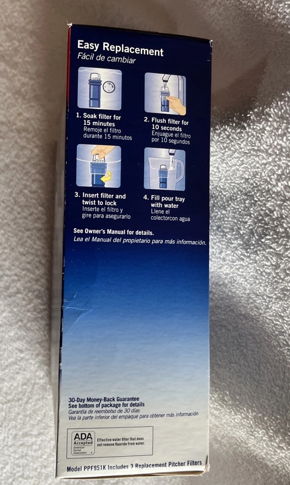 PUR PLUS 3 Count Water Filter Pitcher Replacement NSF Certified Lead Reduction