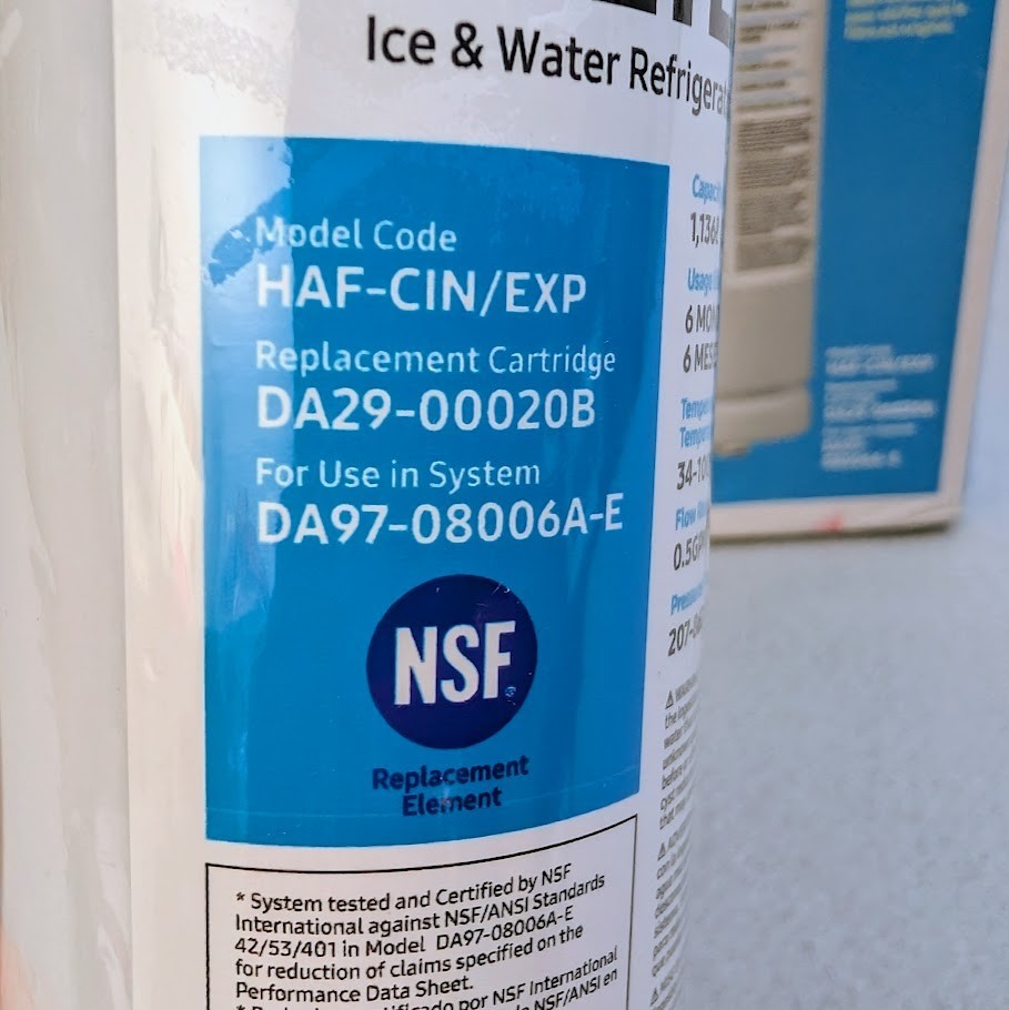 Samsung OEM DA29-00020B HAF-CIN/EXP Refrigerator Water Filter For DA97-08006A-E